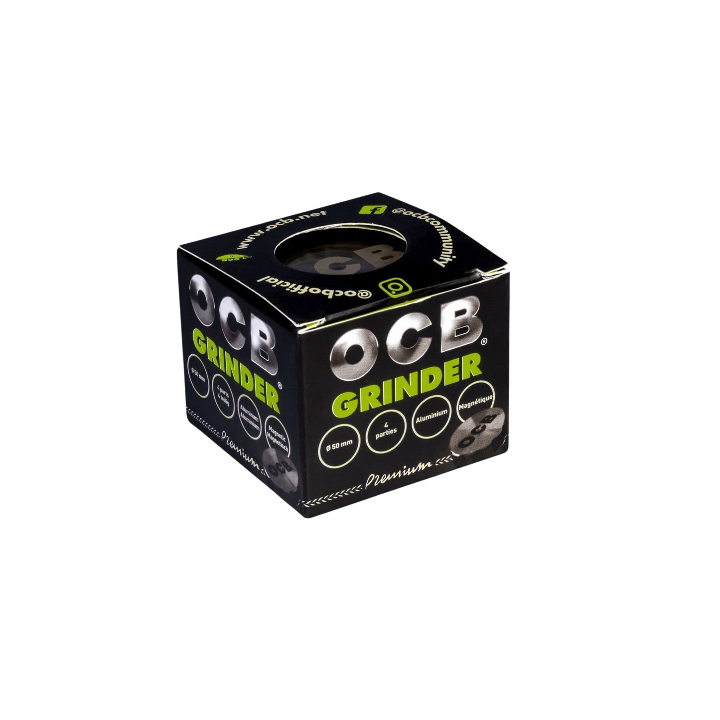 GRINDER | OCB PREMIUM GRINDER ALUMINIUM 4 LAYERS 50MM