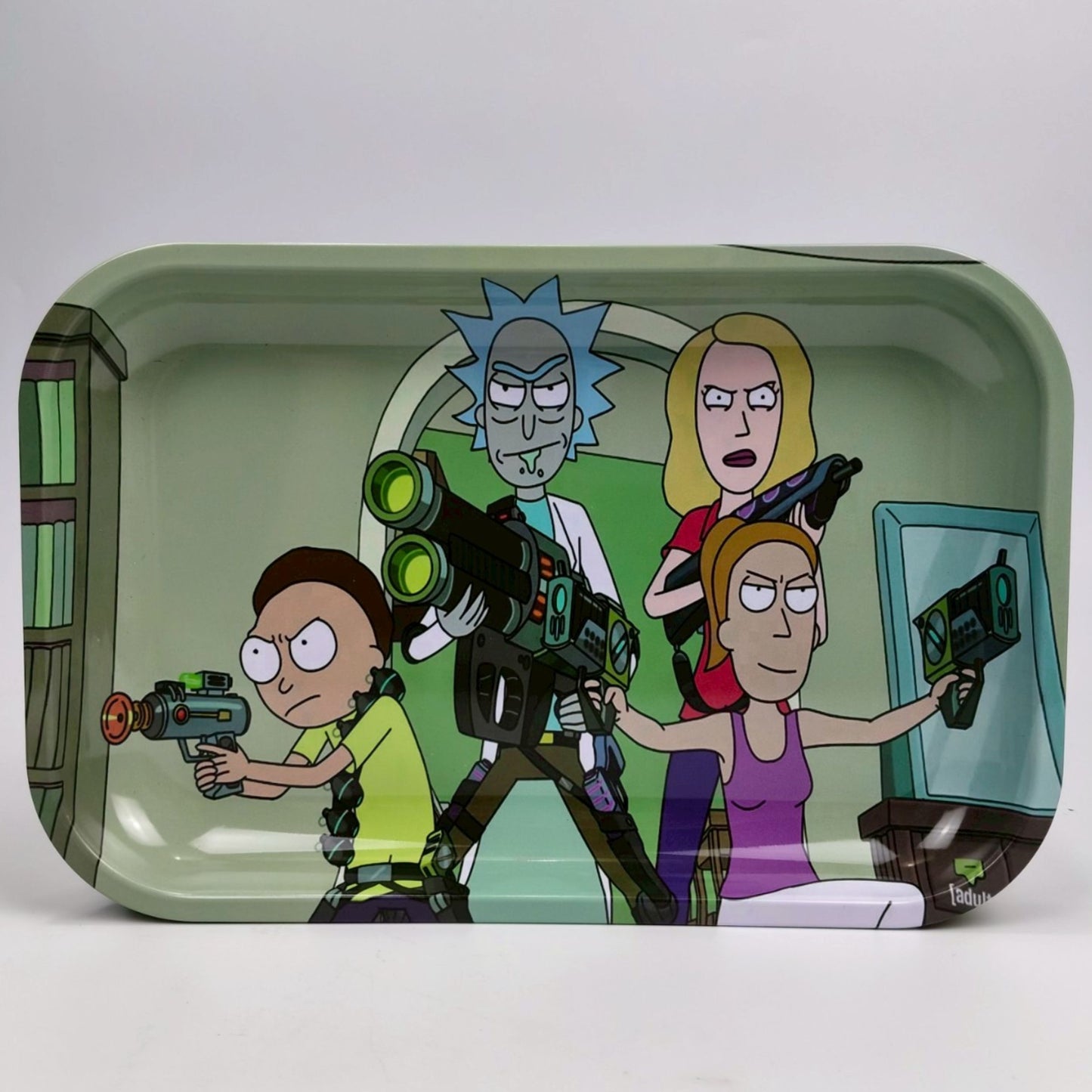 TRAY | RICK & MORTY THE FAMILY METAL ROLLING TRAY SIZE : 19X28.5 CM