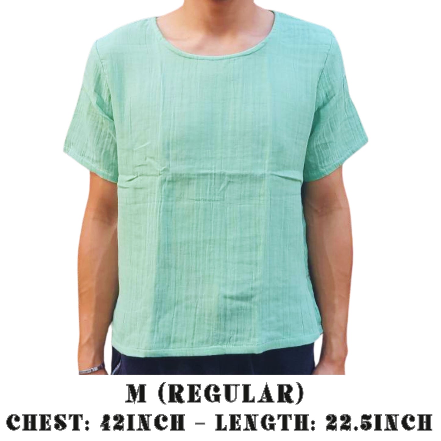 RAK MAE รักแม่ | COMFY COTTON CLASSIC SHIRT - PASTEL GREEN