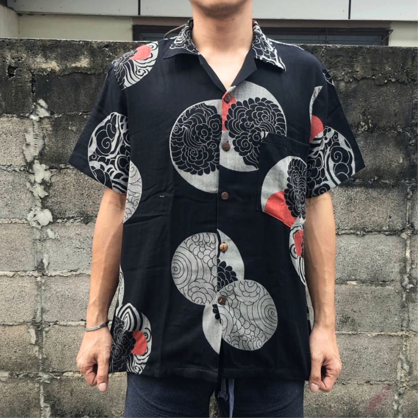RAK MAE รักแม่ | COMFY HAWAIIAN COTTON SHIRT - THE GREAT RED NATURE