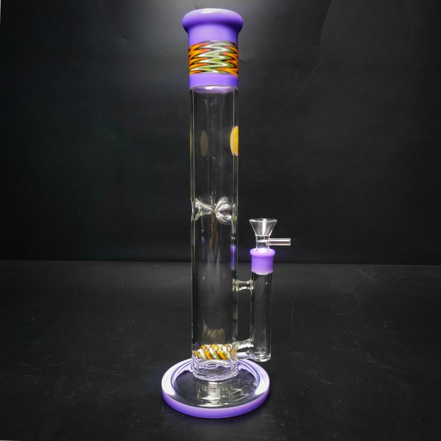 GLASS BONG | MS.FLOWERS WIGWAG STRAIGHT TUBE 14 INCH