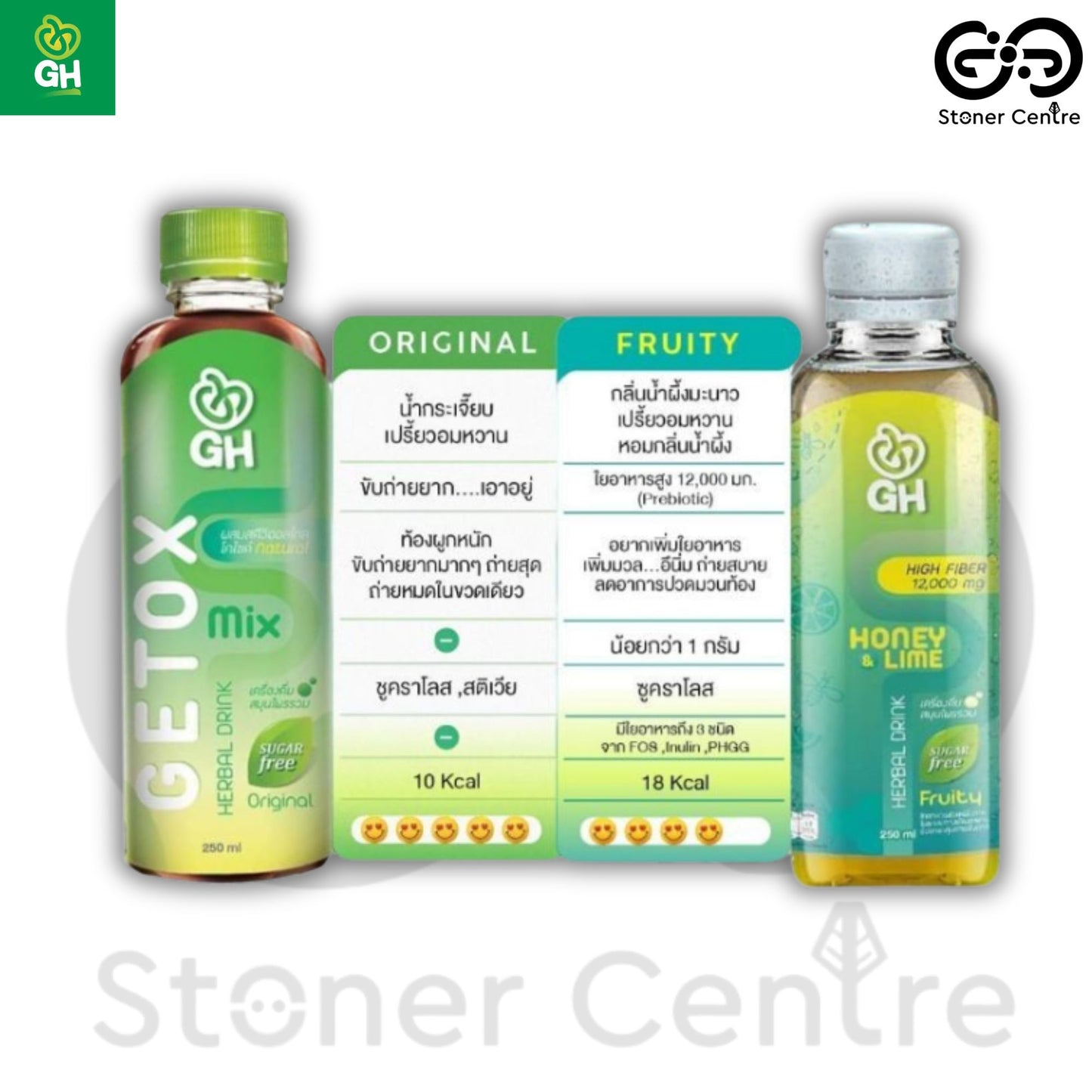 GH Herbal Detox Drink "Light" 250ml. | เครื่องดื่มสมุนไพรดีท็อกซ์สมุนไพรแท้ 100% รสไลท์ ขนาด 250 มล.