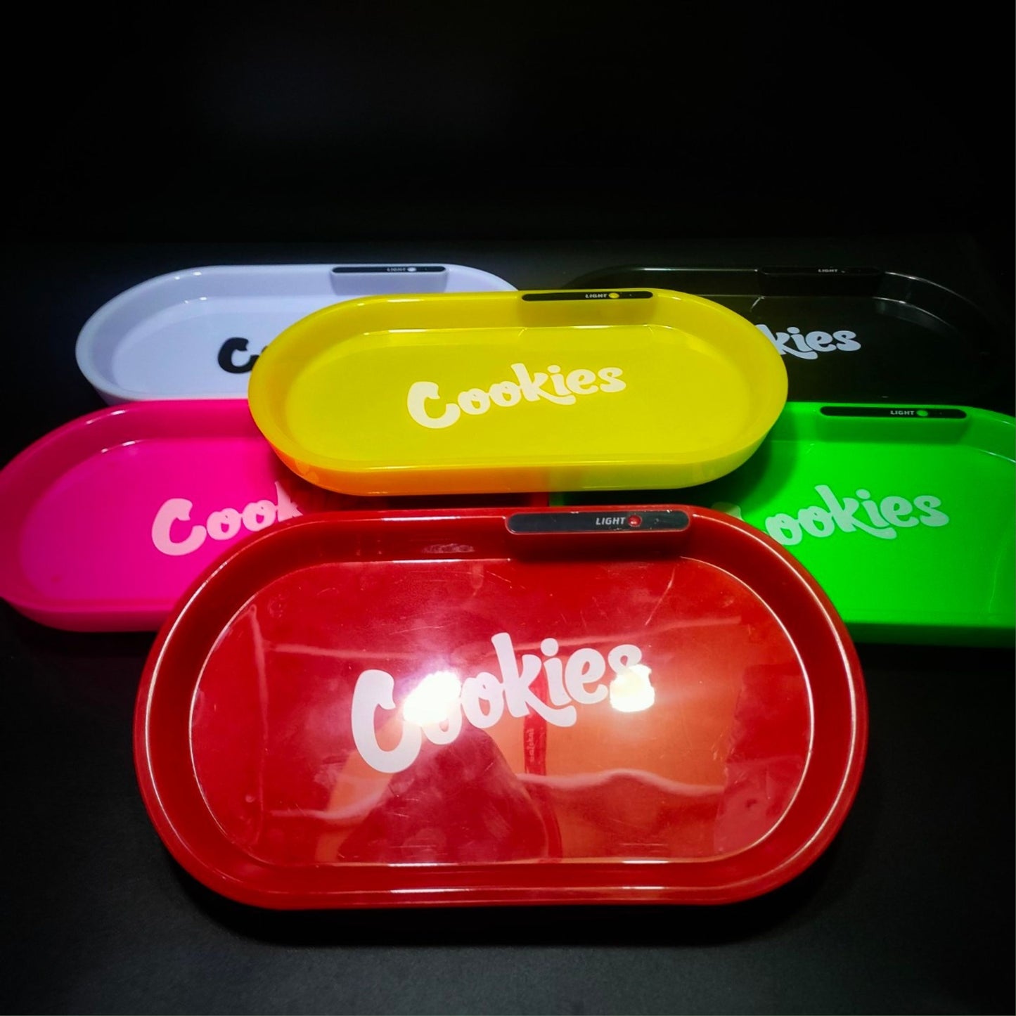 TRAY | LED COOKIES RECHARGEABLE TRAY GLOW IN THE DARK PARTY TRAY