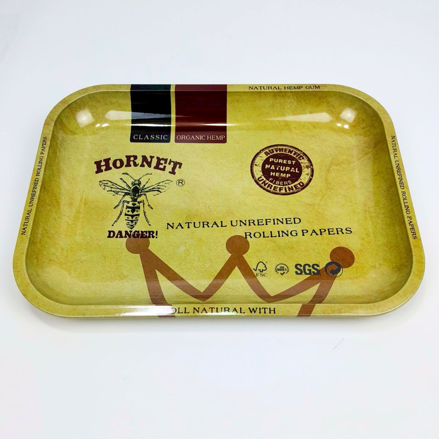 TRAY | HORNET METAL ROLLING TRAY SIZE : 30X25X2 CM