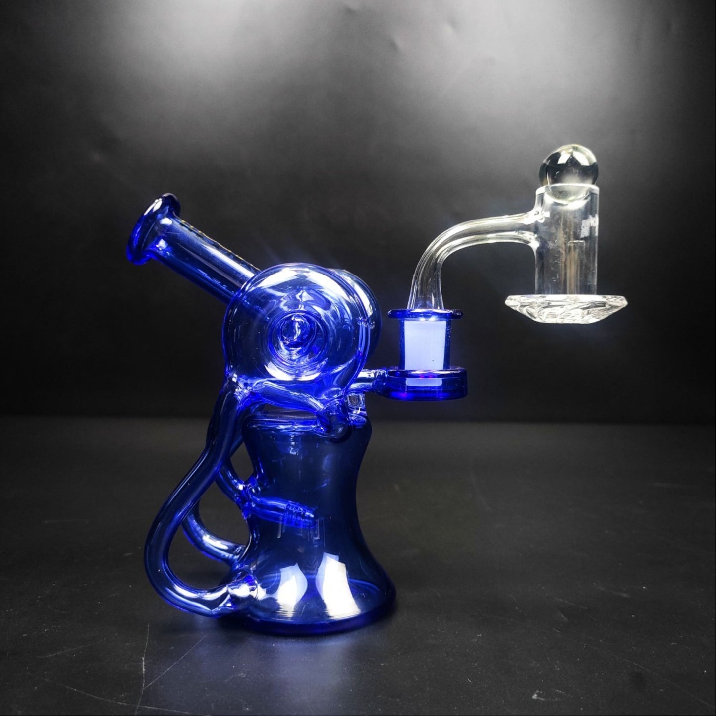 Glass Bong | 7 Pcs Recycler Portable Oil Rig Set Full