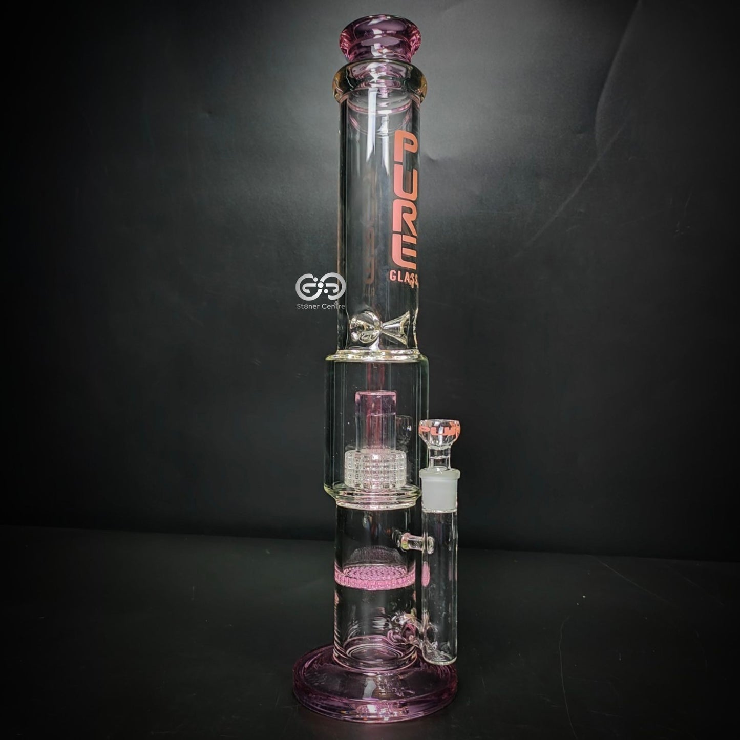 Glass Bong | PURE STRAIGHT DOUBLE PERCCOLATORS 16 INCH