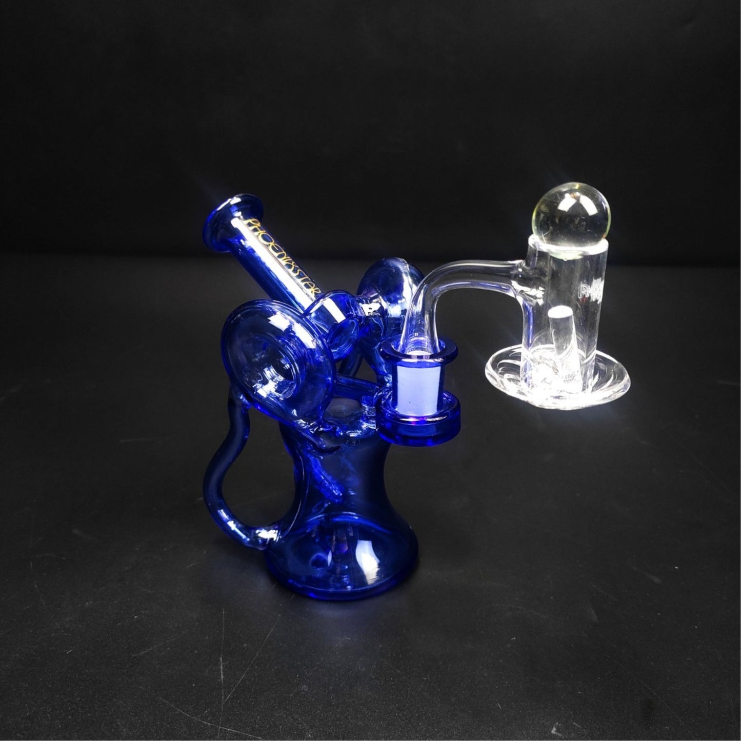 Glass Bong | 7 Pcs Recycler Portable Oil Rig Set Full