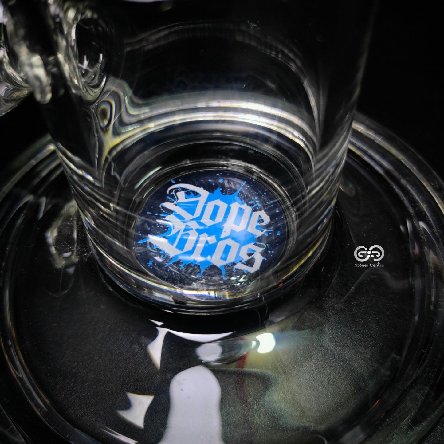 Glass Bong | AMSTERDAM DOPE BRO STRAIGHT WITH HONEYCOMB PERCOLATOR 16 INCH