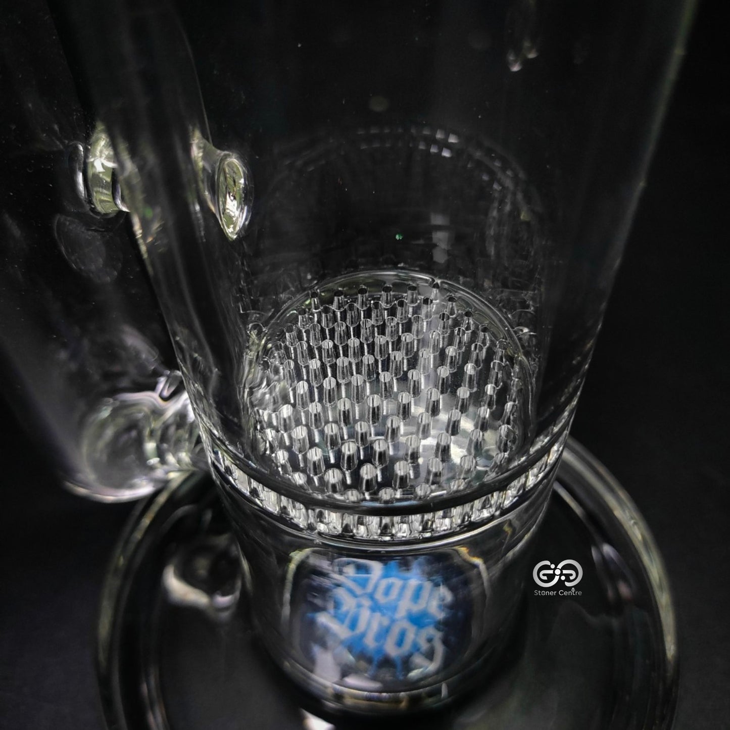 Glass Bong | AMSTERDAM DOPE BRO STRAIGHT WITH HONEYCOMB PERCOLATOR 16 INCH