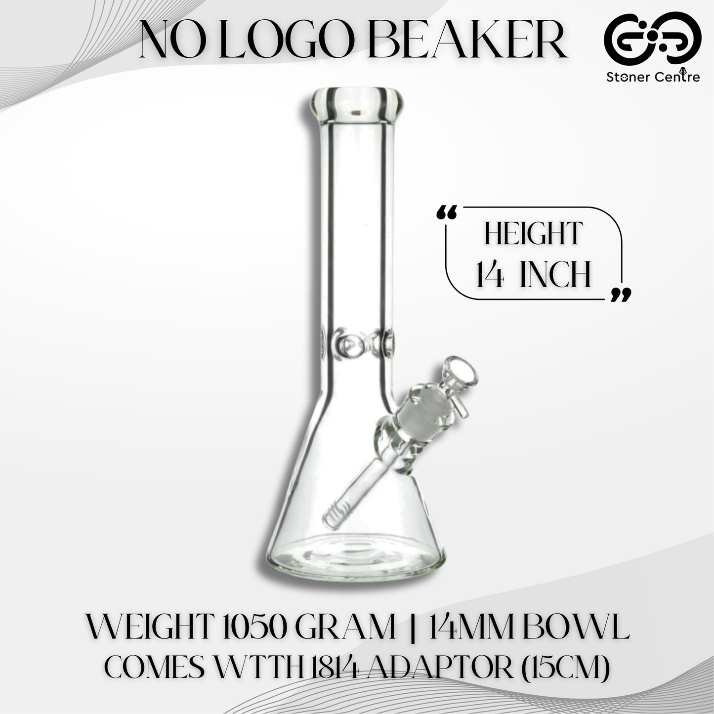 GLASS BONG | NO LOGO BEAKER NOLOGO 14 INCH