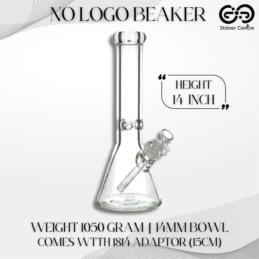 GLASS BONG | NO LOGO BEAKER NOLOGO 14 INCH