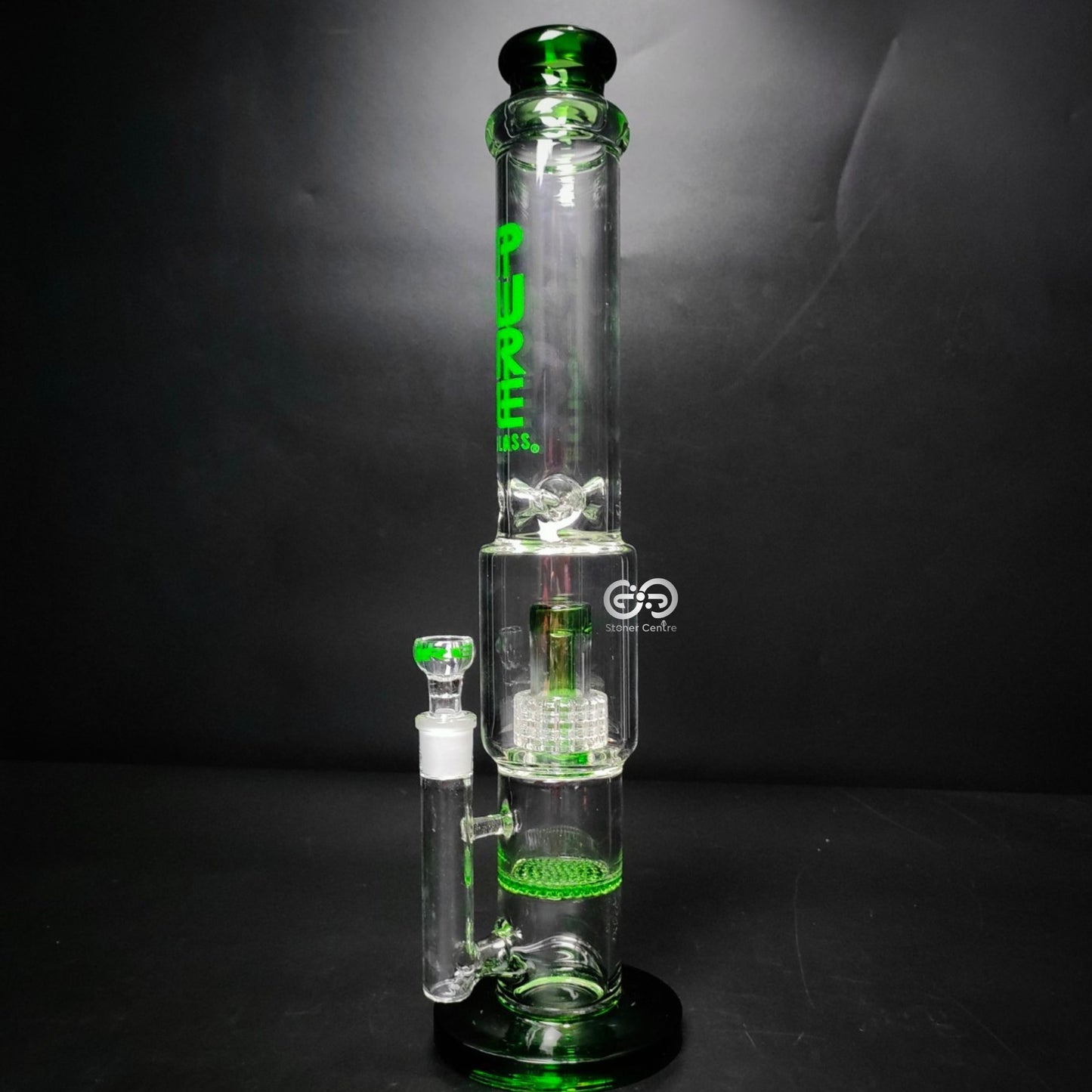 Glass Bong | PURE STRAIGHT DOUBLE PERCCOLATORS 16 INCH