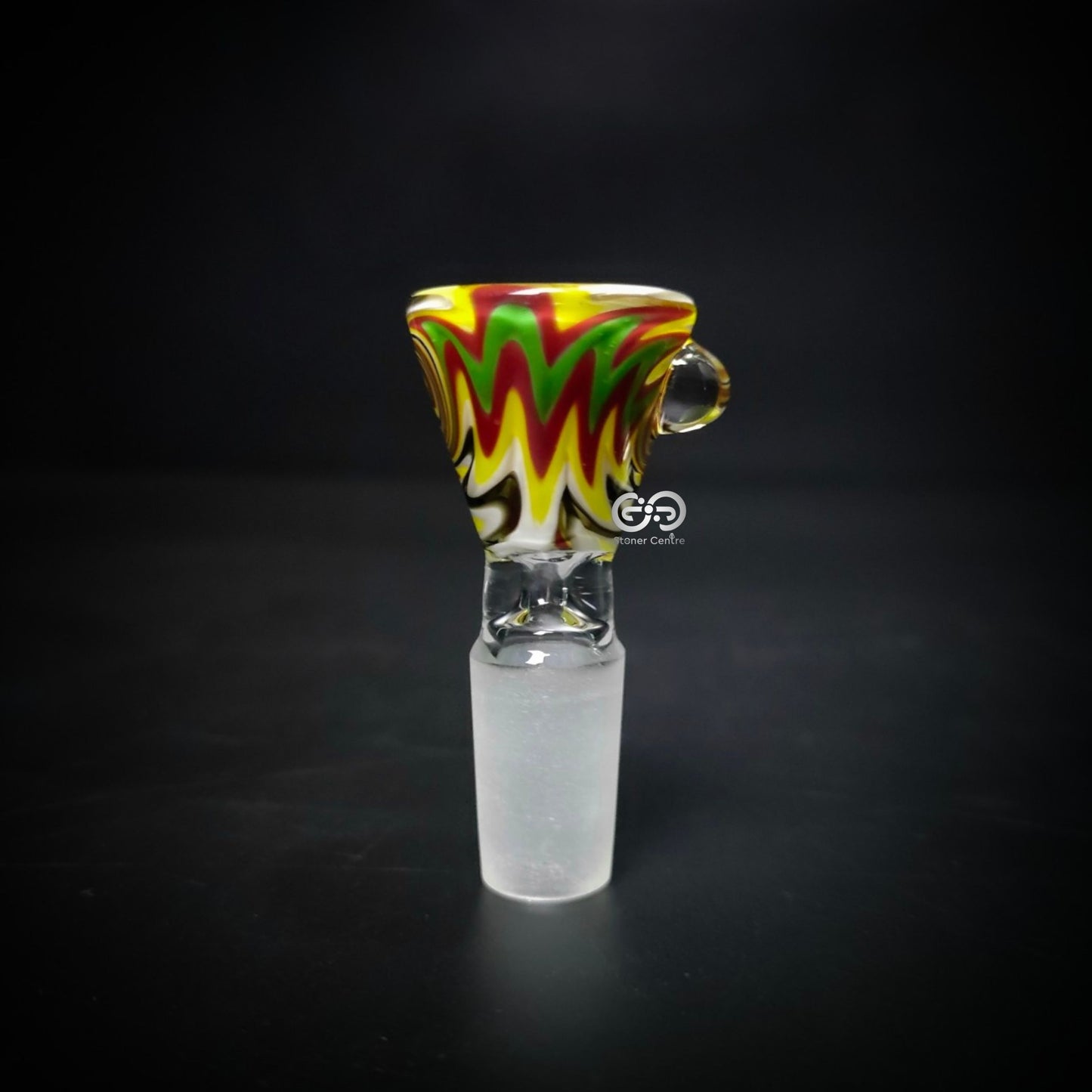 Glass Bong | WP526 BOHEMIAN STRAIGHT GLASS WITH COLORFUL TUBE & BOWL SET 18 INCH