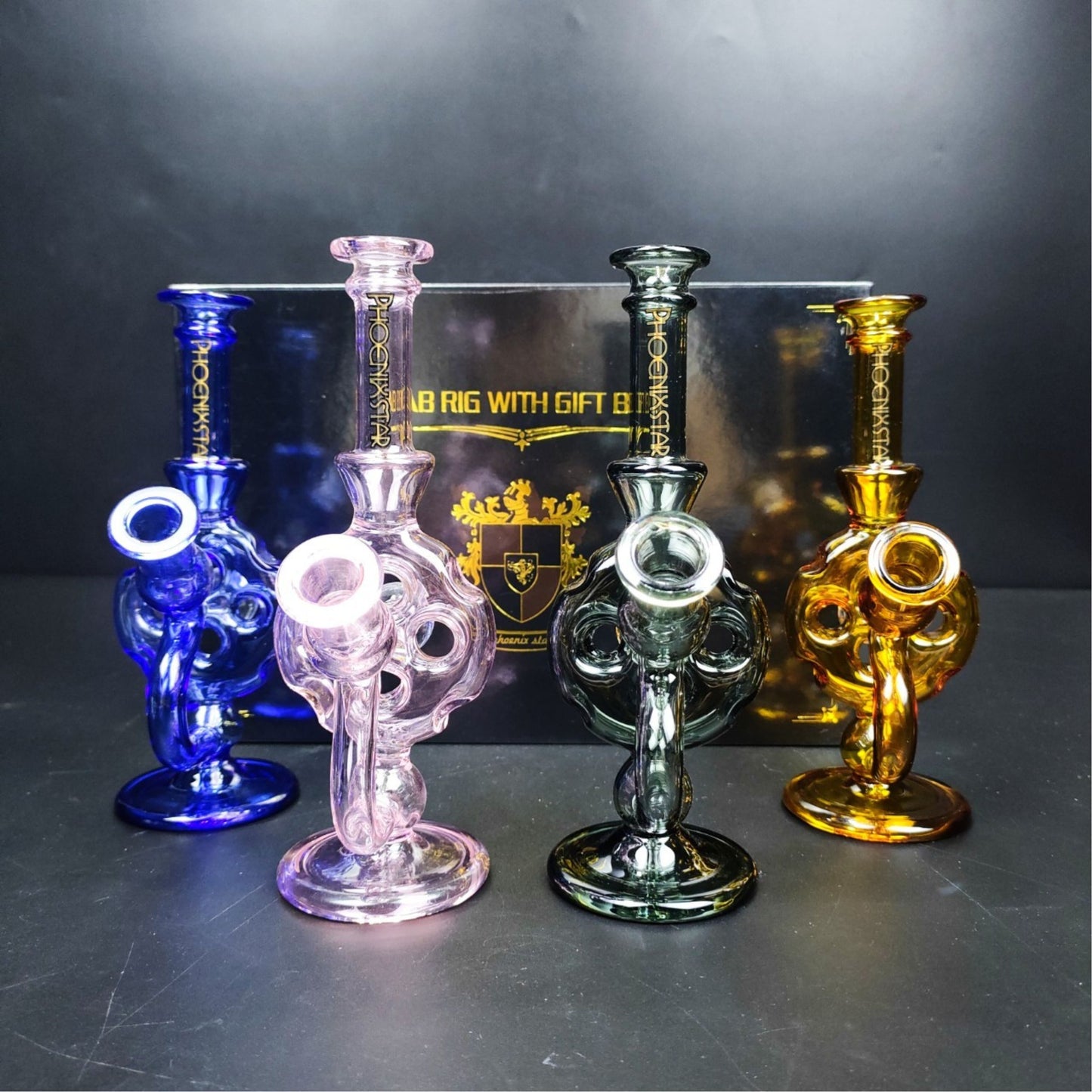 Glass Bong | 7Pcs Diffuser Portable Oil Rig Set Full