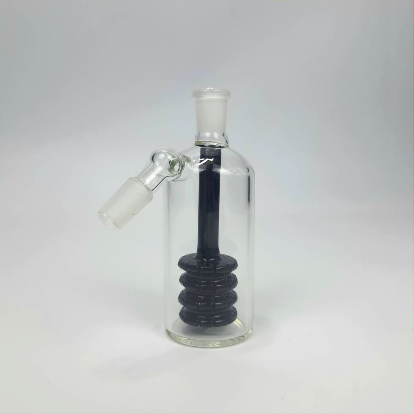 PERCULATOR | ASH CATCHER WITH MATRIX PERCULATOR IN BLACK 14MM 45 DEGREE
