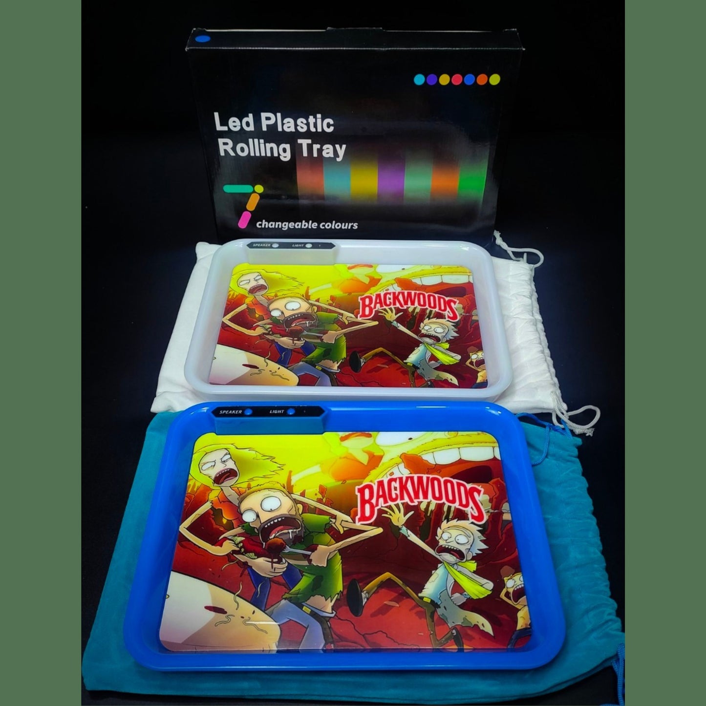 TRAY | LED BACKWOODS MUSIC BLUETOOTH TRAY GLOW IN THE DARK PARTY TRAY