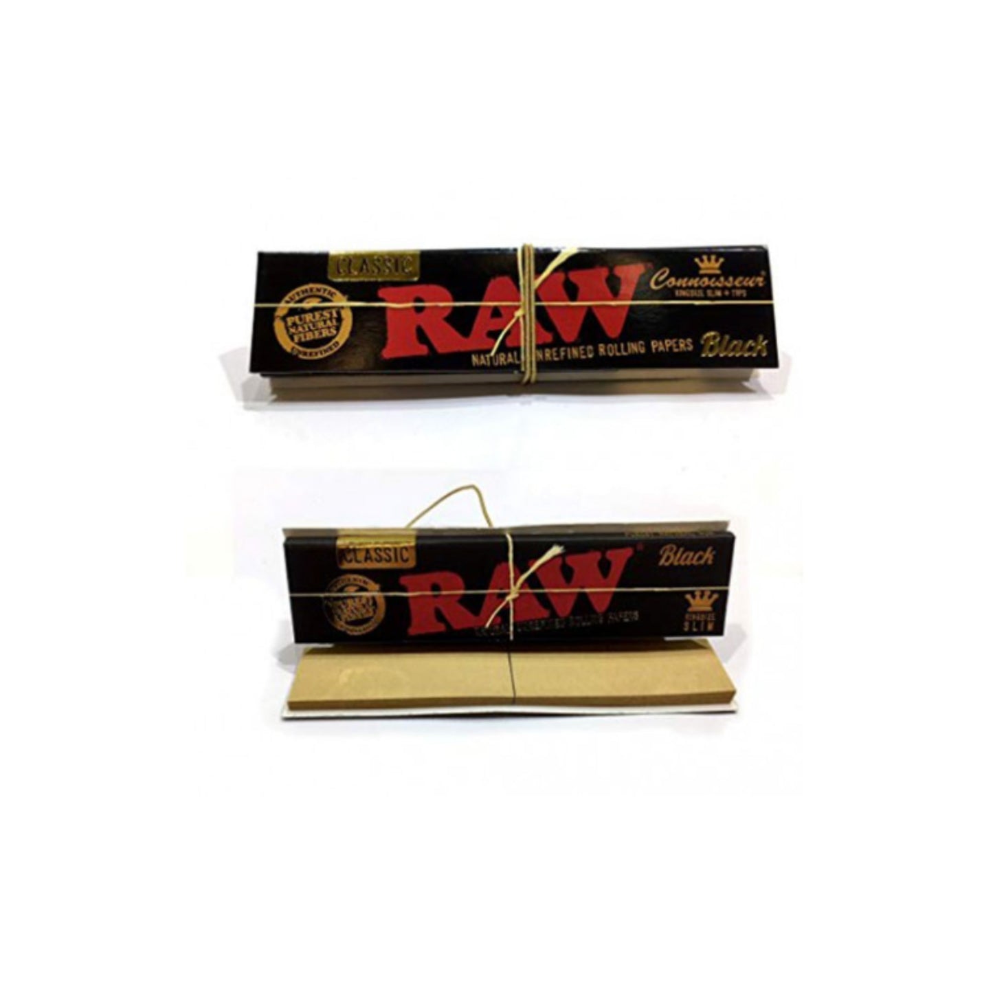 ROLLING PAPER | RAW CLASSIC BLACK CONNOISSEUR KINGSIZE WITH TIPS