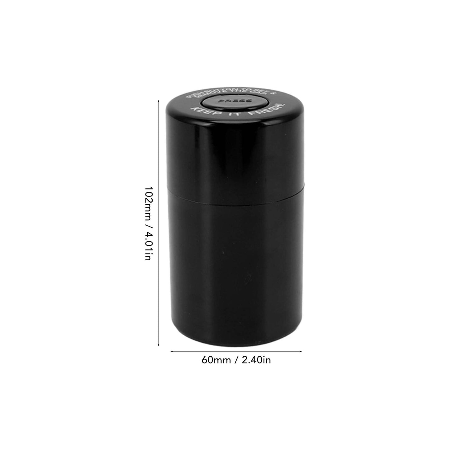 PLASTIC SEALED CAN BLACK