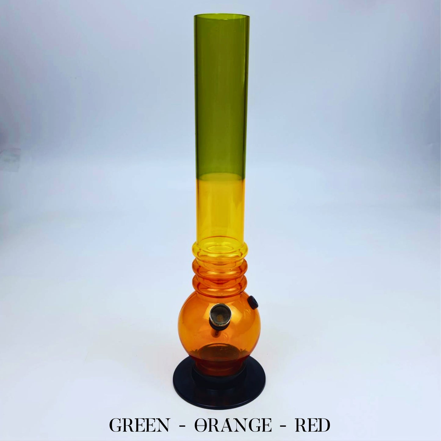 ACRYLIC BONG | ACRYLIC WATER PIPE TRIPLE SPHERE 12 INCH 3MM THICKNESS