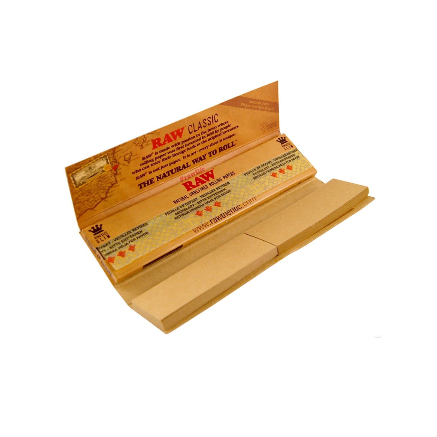 ROLLING PAPER | RAW CLASSIC KINGSIZE CONNOISSEUR WITH TIP