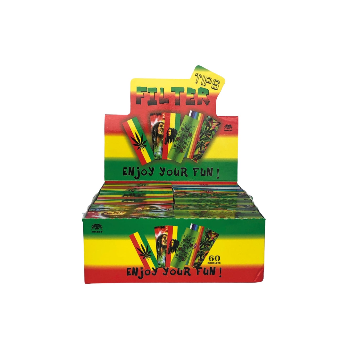 ROLLING PAPER | BOB MARLEY RASTA DESIGN FILTER TIPS