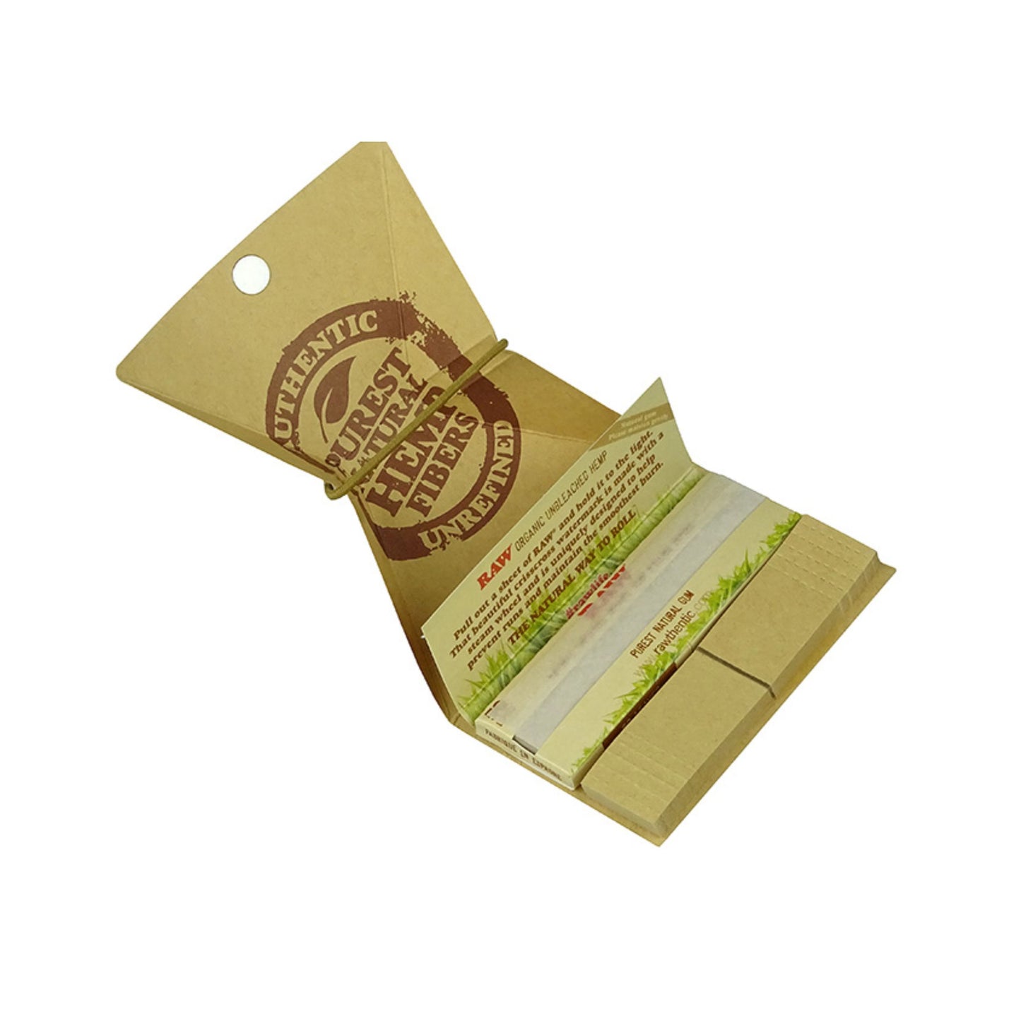 ROLLING PAPER | RAW ORGANIC HEMP ARTESANO 1 ¼" SIZE 3 IN 1