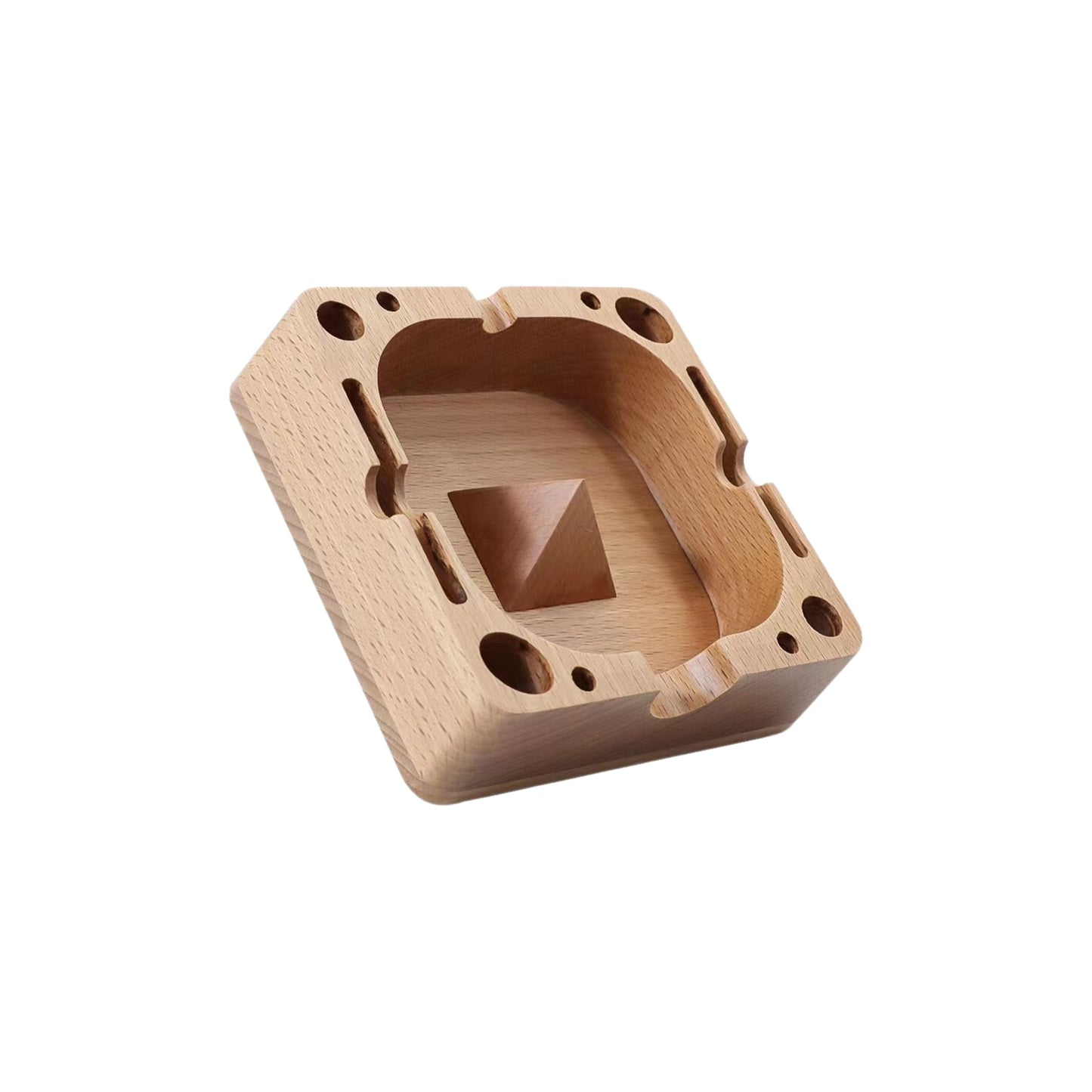 TRAY | SQUARE SHAPE ASHTRAY | 11.8x11.8x3.5 CM.