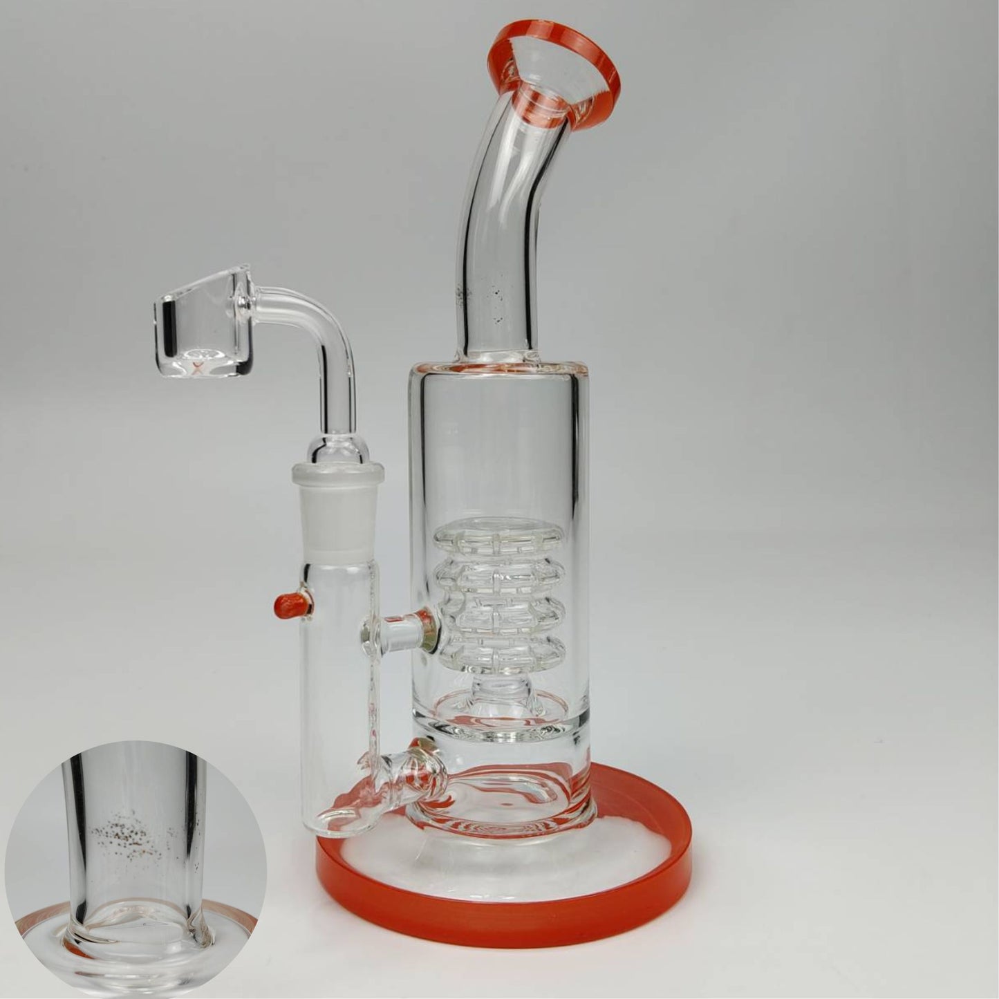 GLASS BONG | BENT NECK BONG 8 INCH WITH 4 TIER MATRIX PERCOLATOR