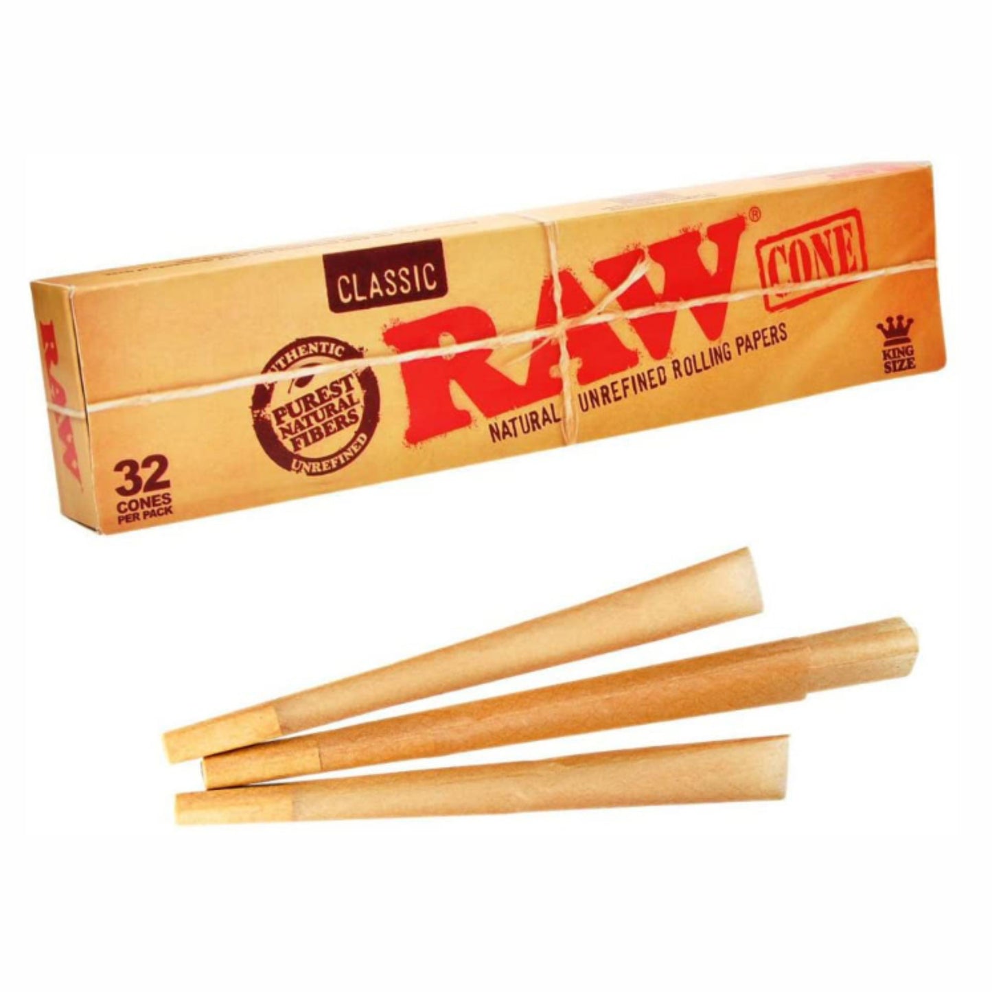 ROLLING PAPER | RAW CLASSIC PRE-ROLLED CONE KINGSIZE WITH TIP