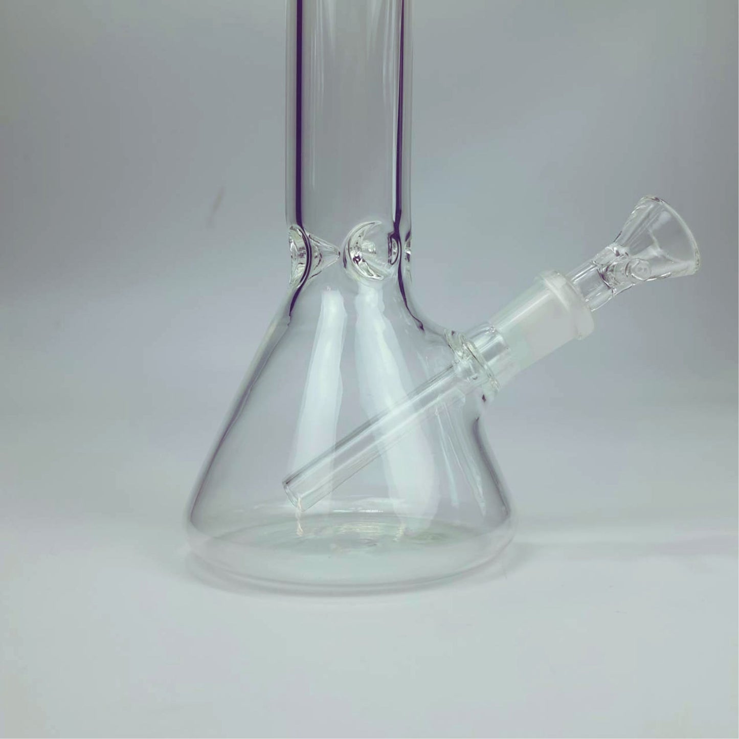 GLASS BONG | CLASSIC CLEAR BEAKER GLASS BONG 8 INCH 4MM THICKNESS