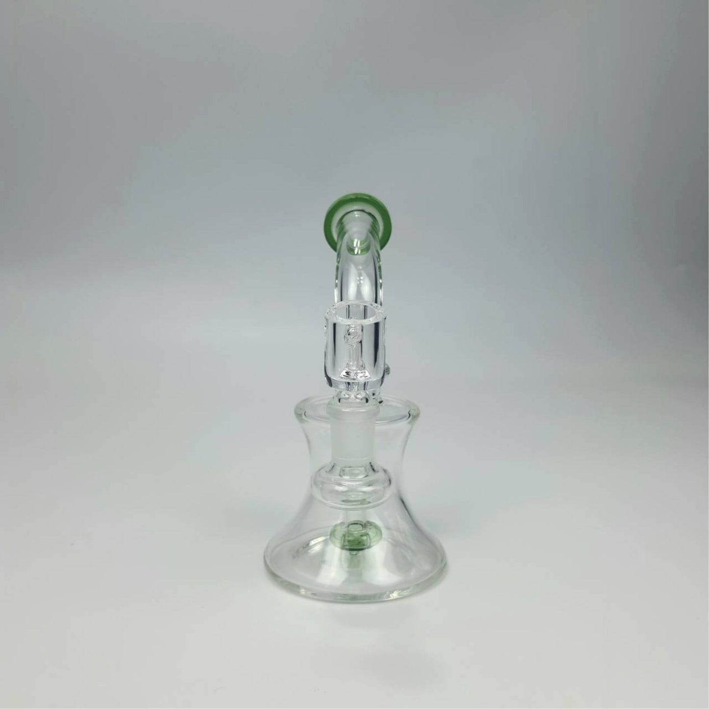GLASS BONG | RECYCLER GLASS RIG 6.5 INCH WITH MATRIX PERC