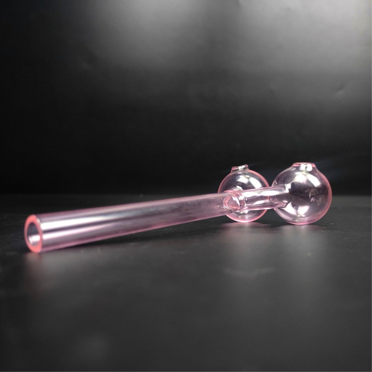 PIPE | DOUBLE BOWL BURNER GLASS PIPE FOR WAX 5.5 INCH