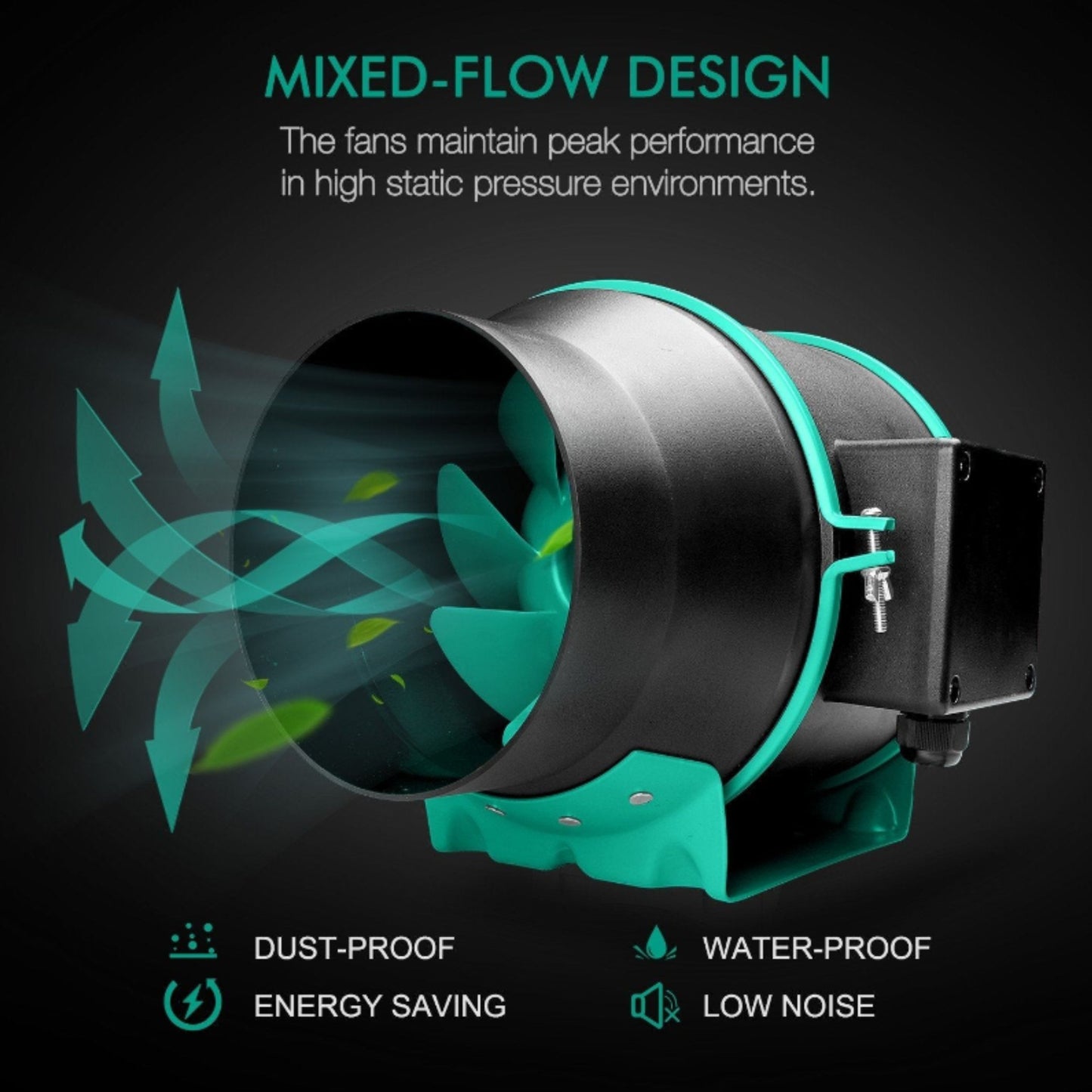 GROWING TOOLS | MARS HYDRO 4 INCH INIINE DUCT FAN WITH SPEED CONTROLLER