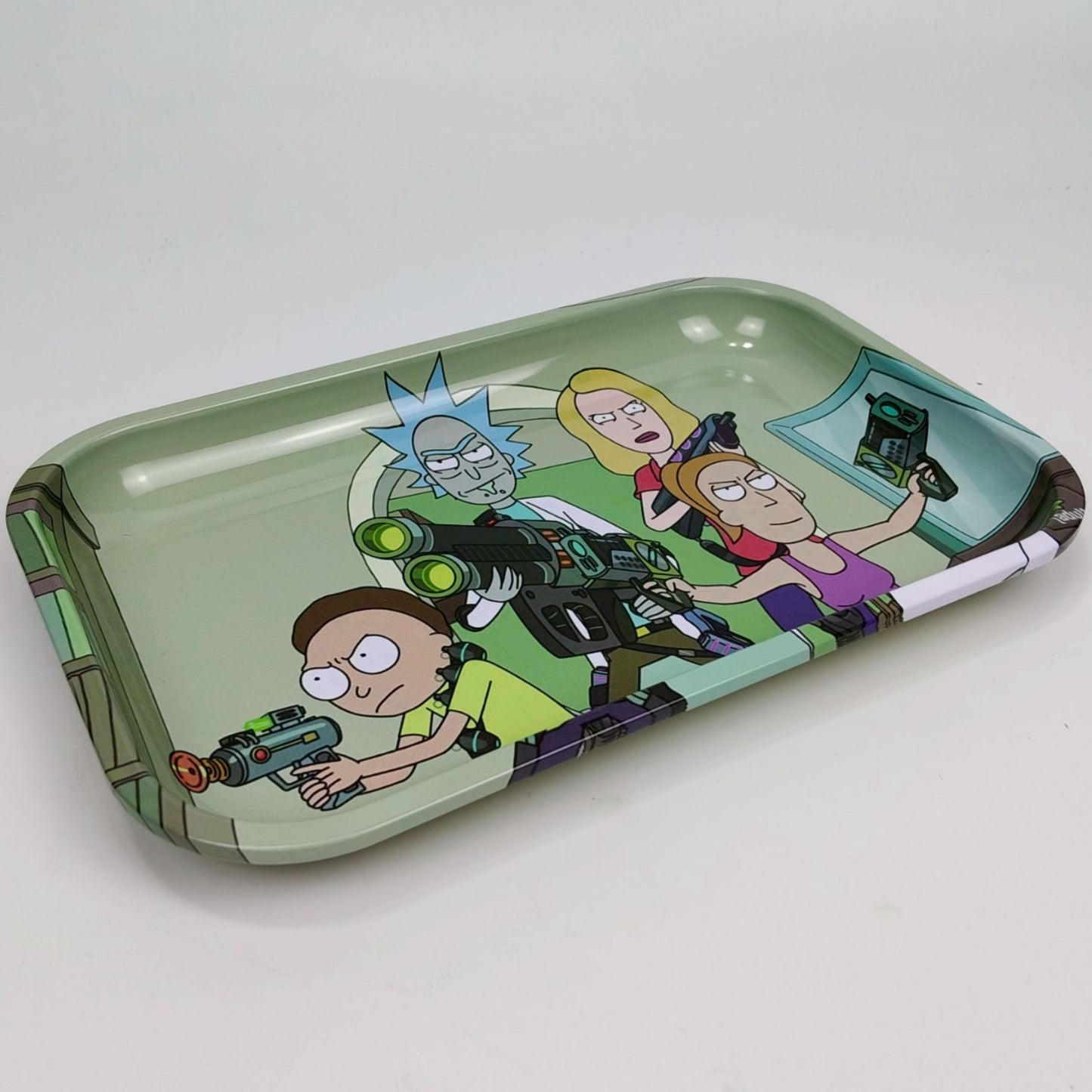 TRAY | RICK & MORTY THE FAMILY METAL ROLLING TRAY SIZE : 19X28.5 CM