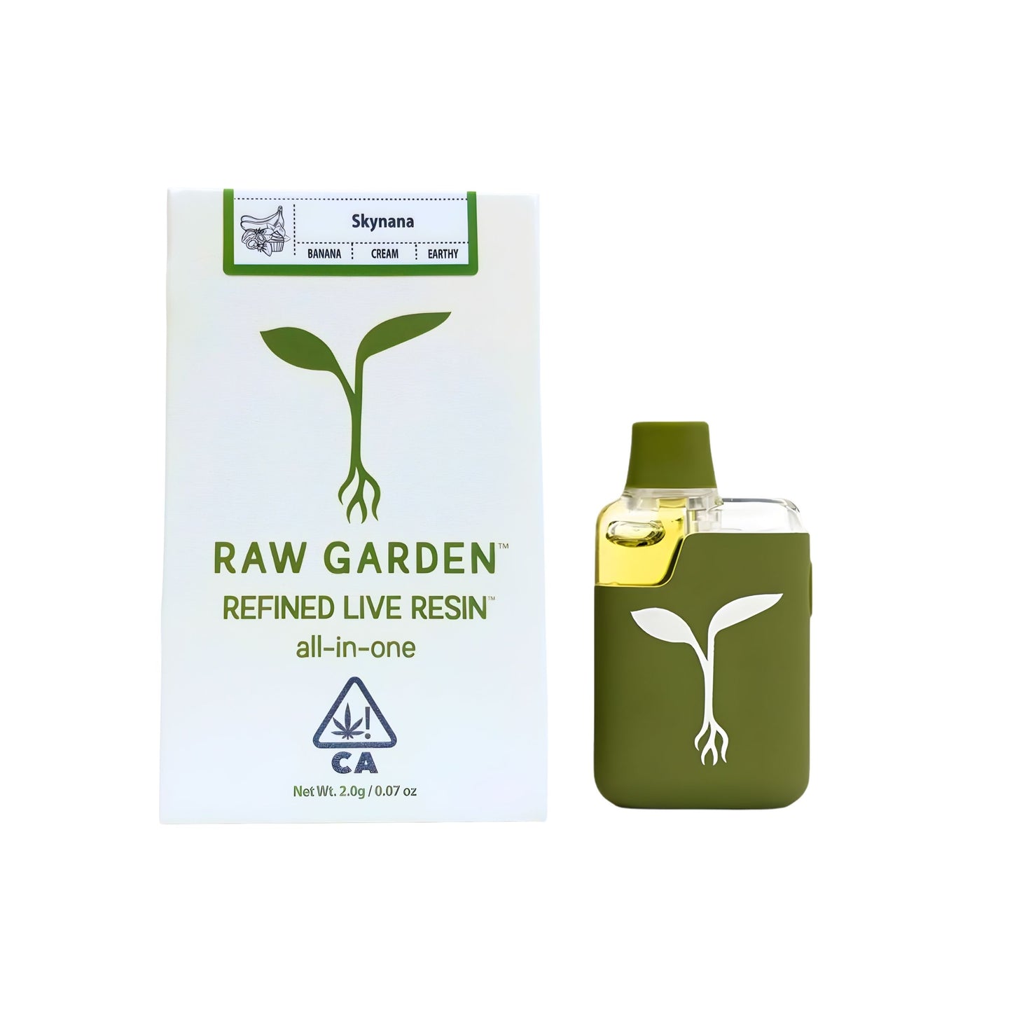 RAW GARDEN - REFINED LIVE RESIN ALL-IN-ONE 2.0ML | SKYNANA : INDICA