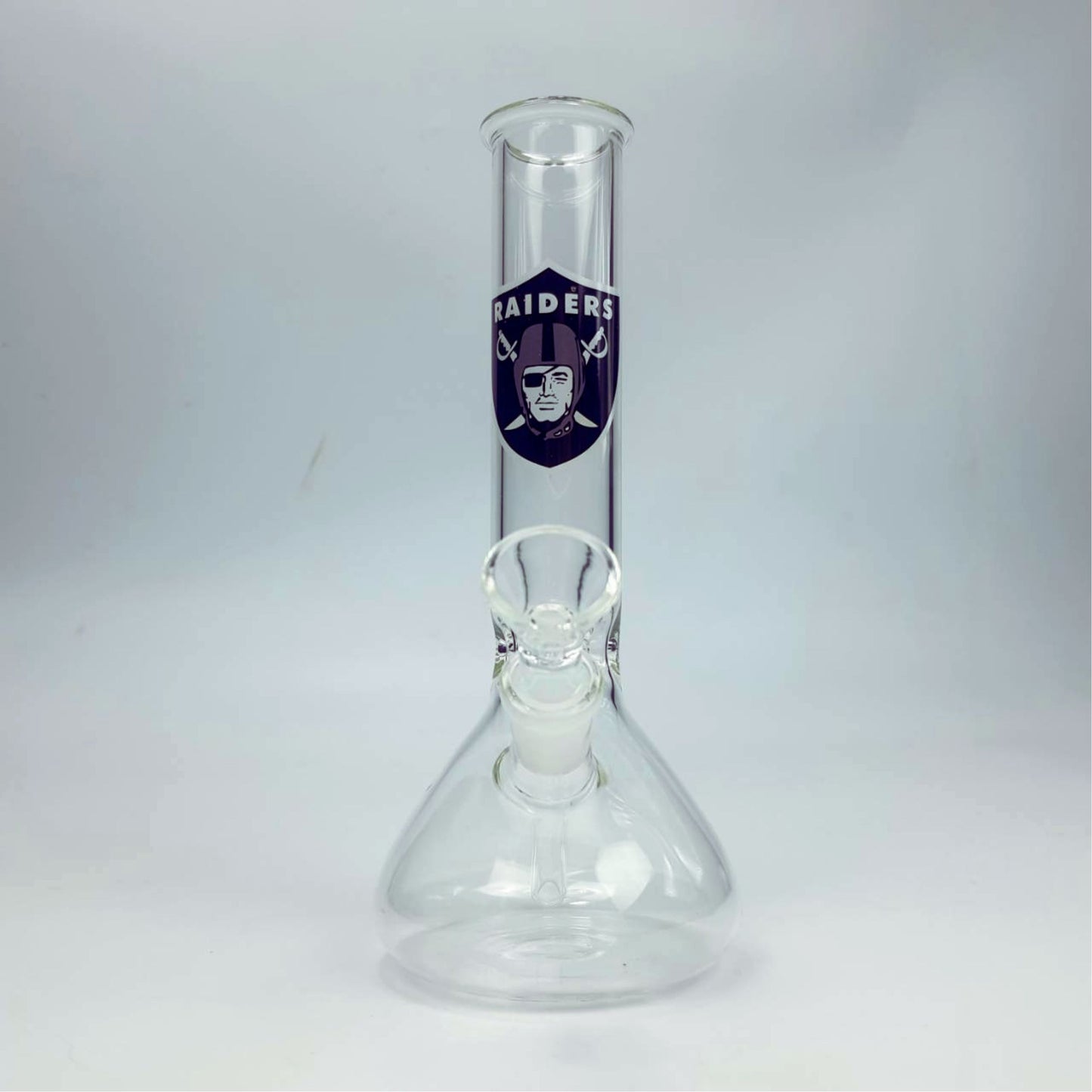 GLASS BONG | RAIDERS BEAKER GLASS BONG 8 INCH 4MM THICKNESS