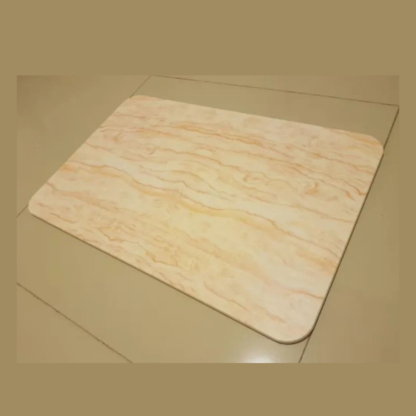 พรมหินเช็ดเท้าญี่ปุ่น ลายไม้ 390x600mm - WOOD PRINTED DIATOMITE BATH MAT