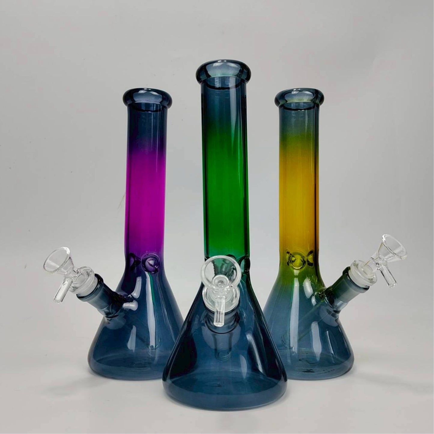 GLASS BONG | THE HULK 2-TONE BEAKER 10.5 INCH 5MM THICKNESS