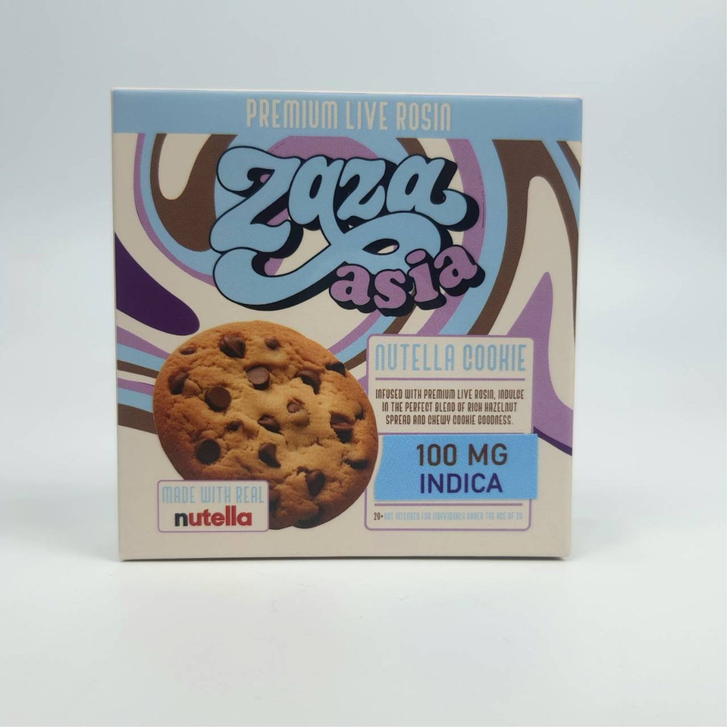 ZAZA ASIA | PREMIUM LIVE ROSIN NUTELLA COOKIE - INDICA | 100MG THC/PIECE