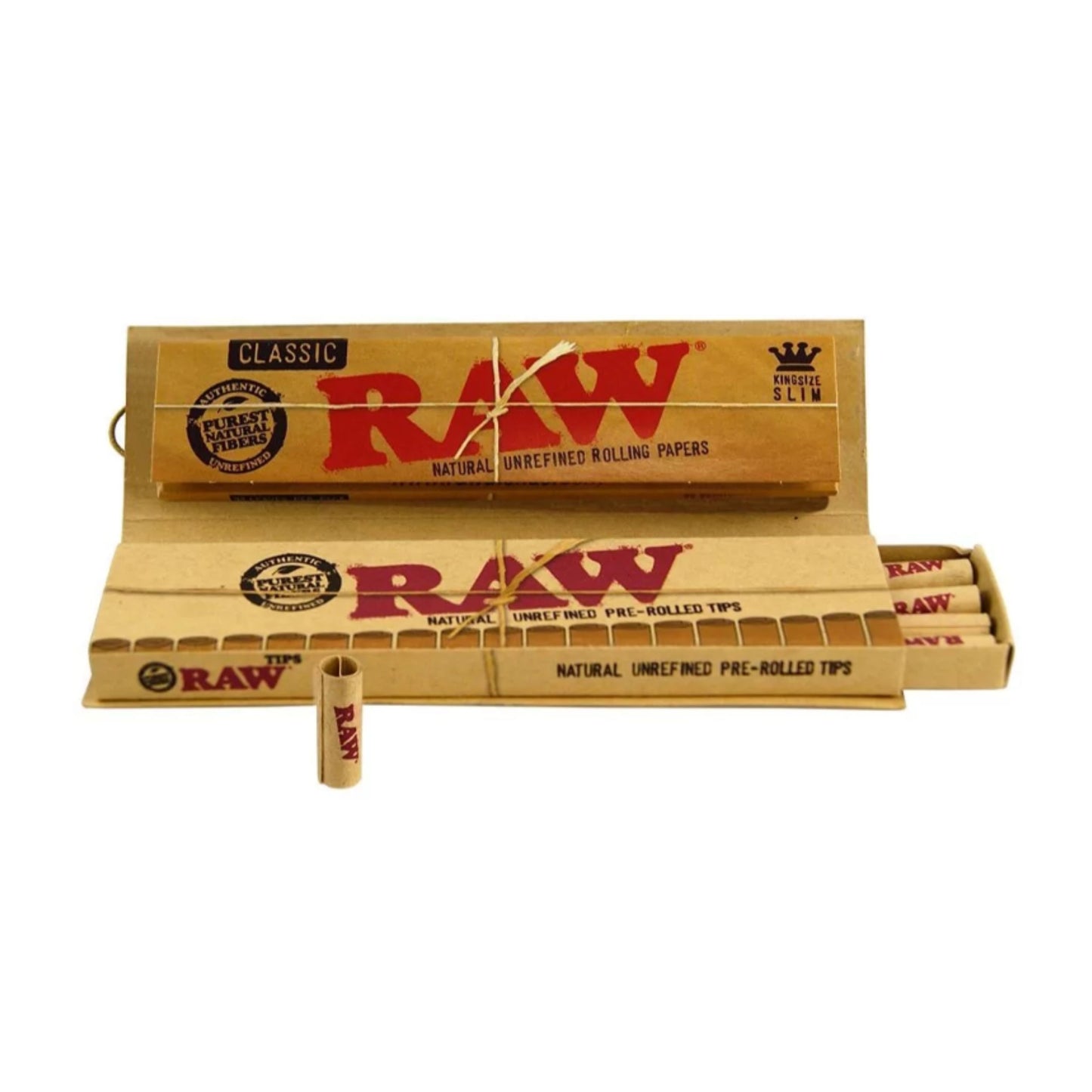 ROLLING PAPER | RAW CLASSIC KINGSIZE CONNOISSEUR PRE-ROLLED FILTERS