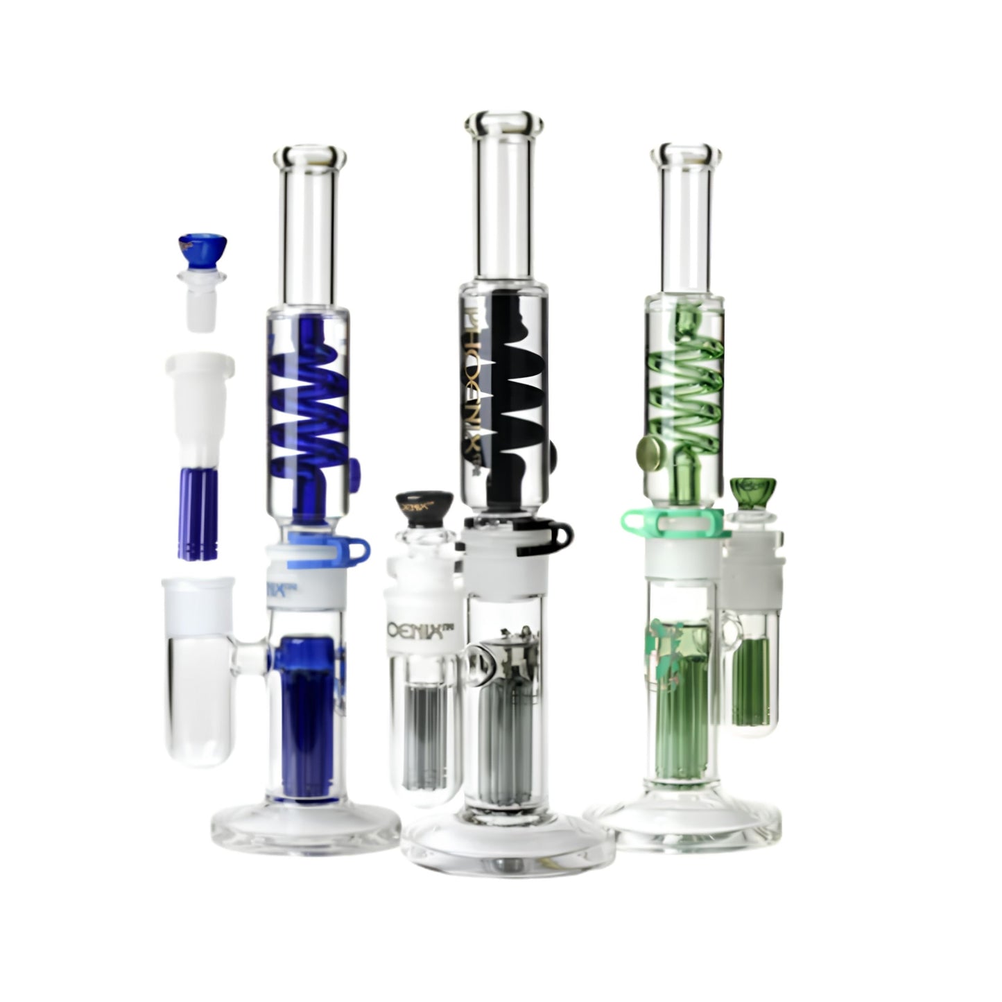 GLASS BONG | PHOENIX STR 15 INCH LEGO WITH 6-ARM PERCOLATOR (TUBE 2918 6-ARM)