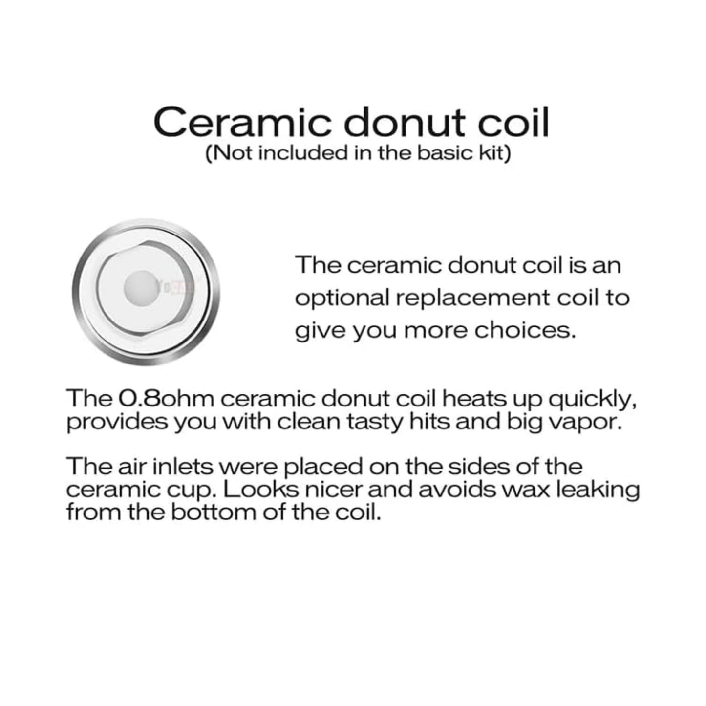 YOCAN | EVOLVE PLUS XL - CERAMIC DONUT COIL