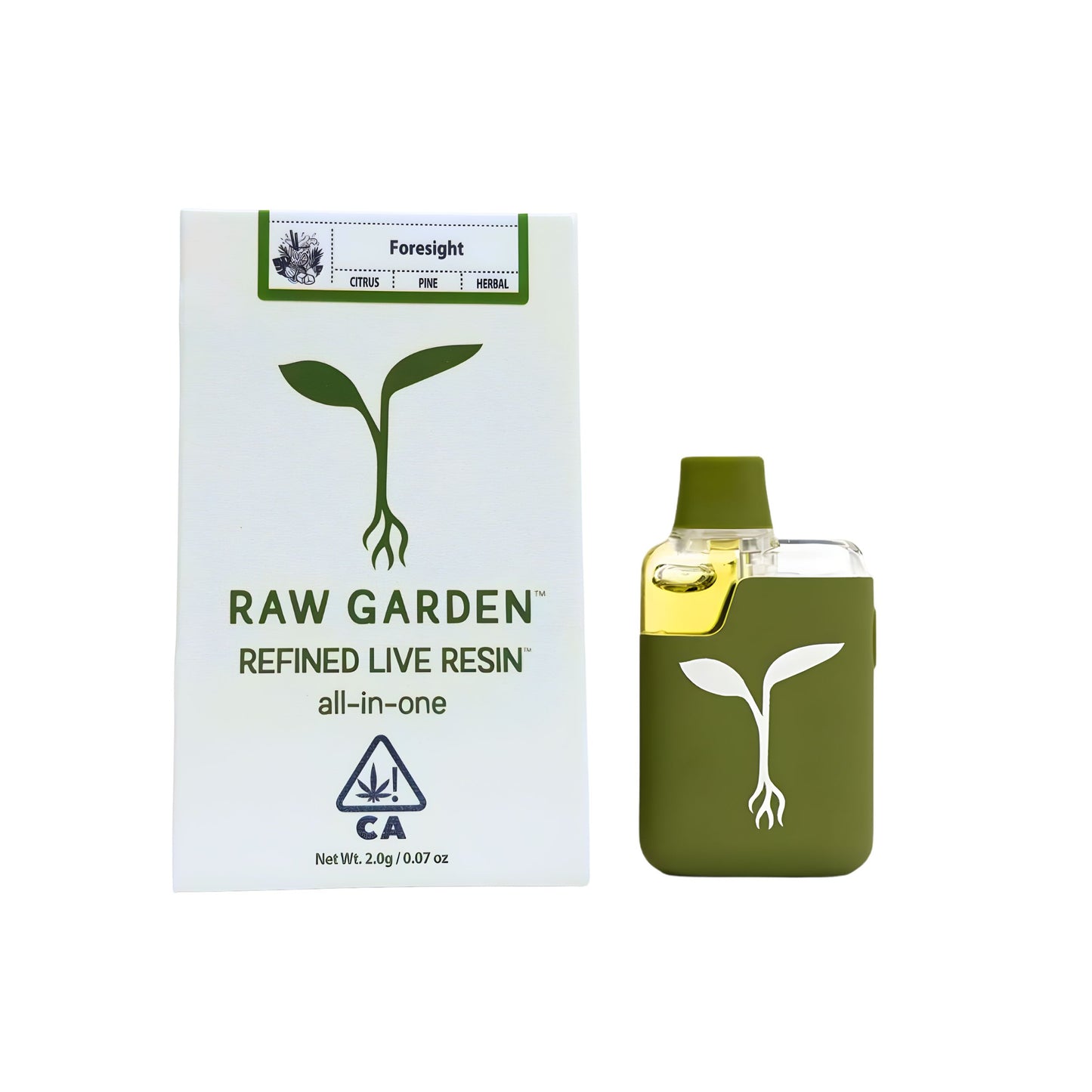 RAW GARDEN - REFINED LIVE RESIN ALL-IN-ONE 2.0ML | FORESIGHT : INDICA