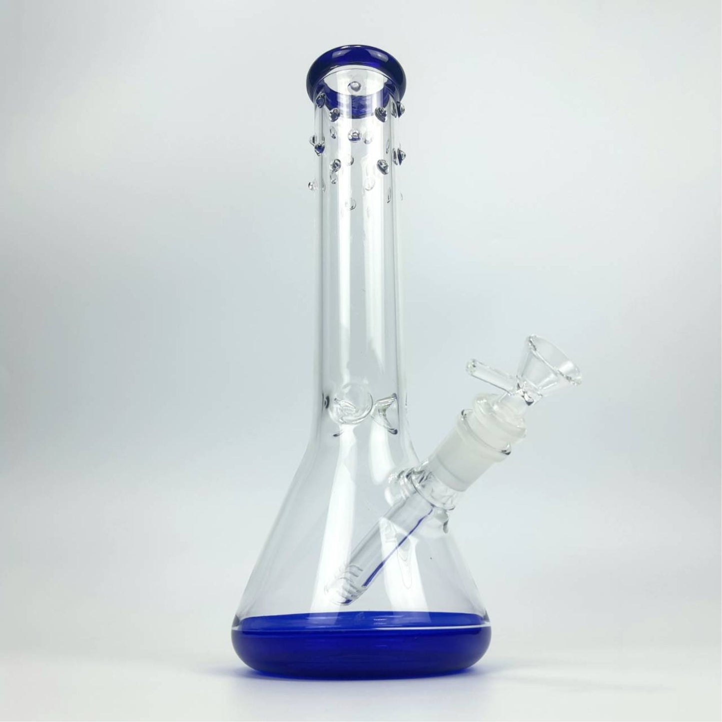 Glass Bong | BLUE BASE NO LOGO BEAKER 11.5 INCH