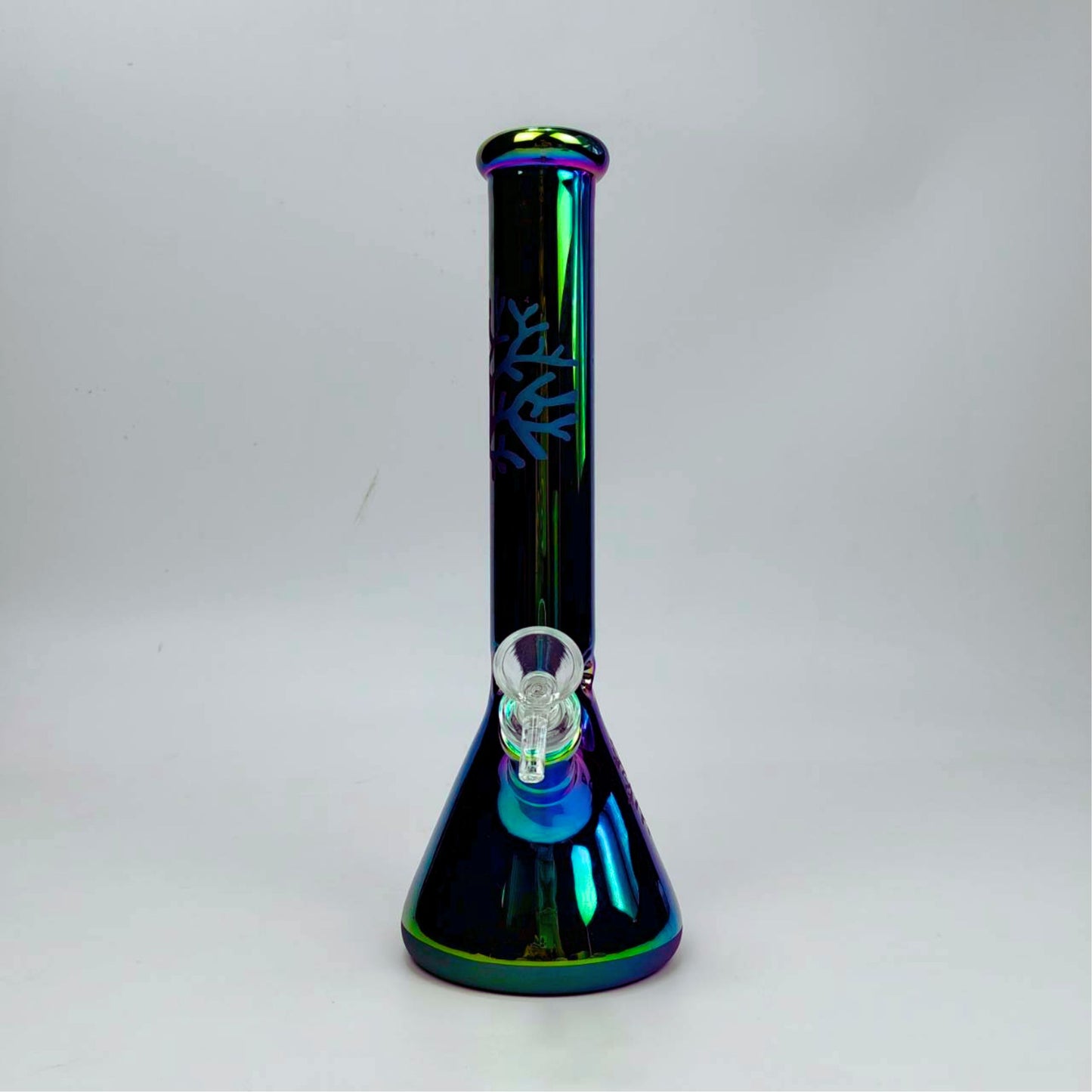 GLASS BONG | REFLECTIVE TREE BEAKER GLASS BONG 11.5 INCH 5MM THICKNESS