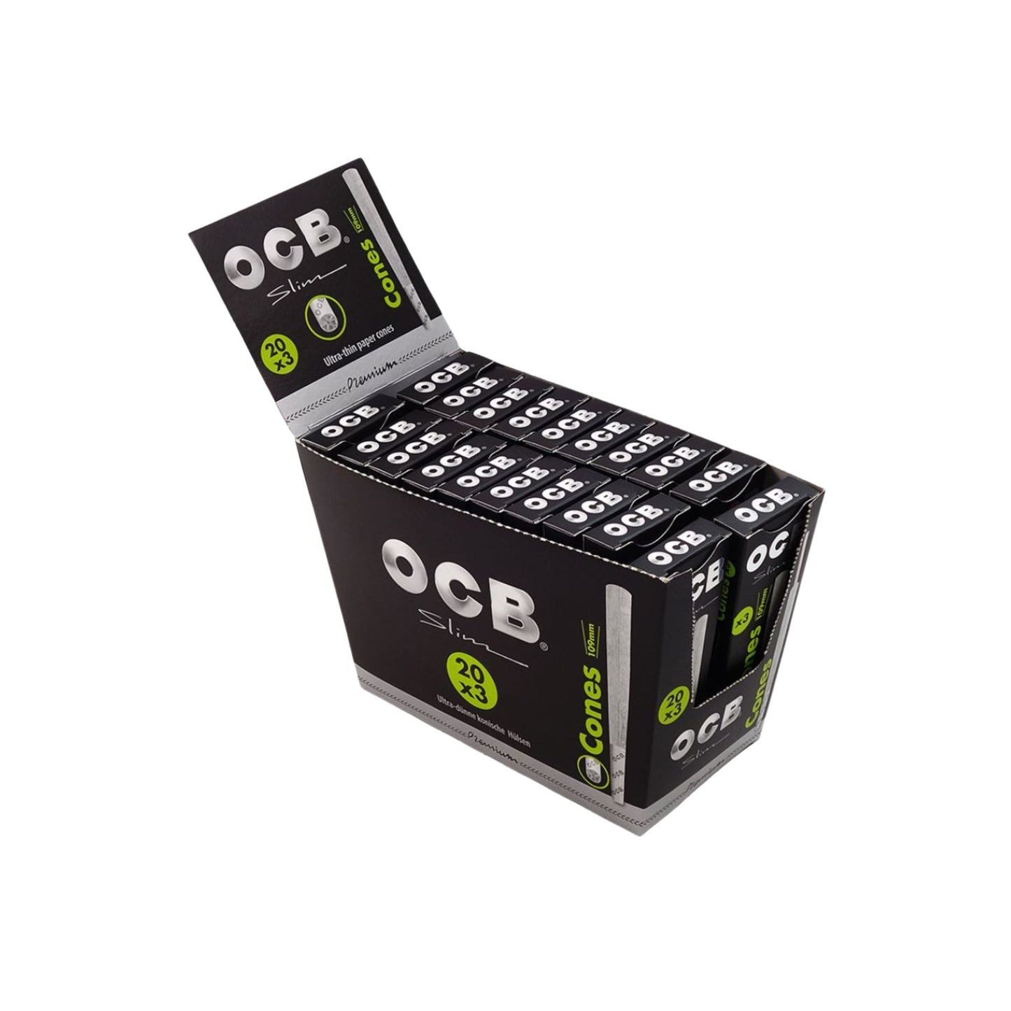 ROLLING PAPER | OCB PREMIUM KINGSIZE PRE - ROLLED CONES