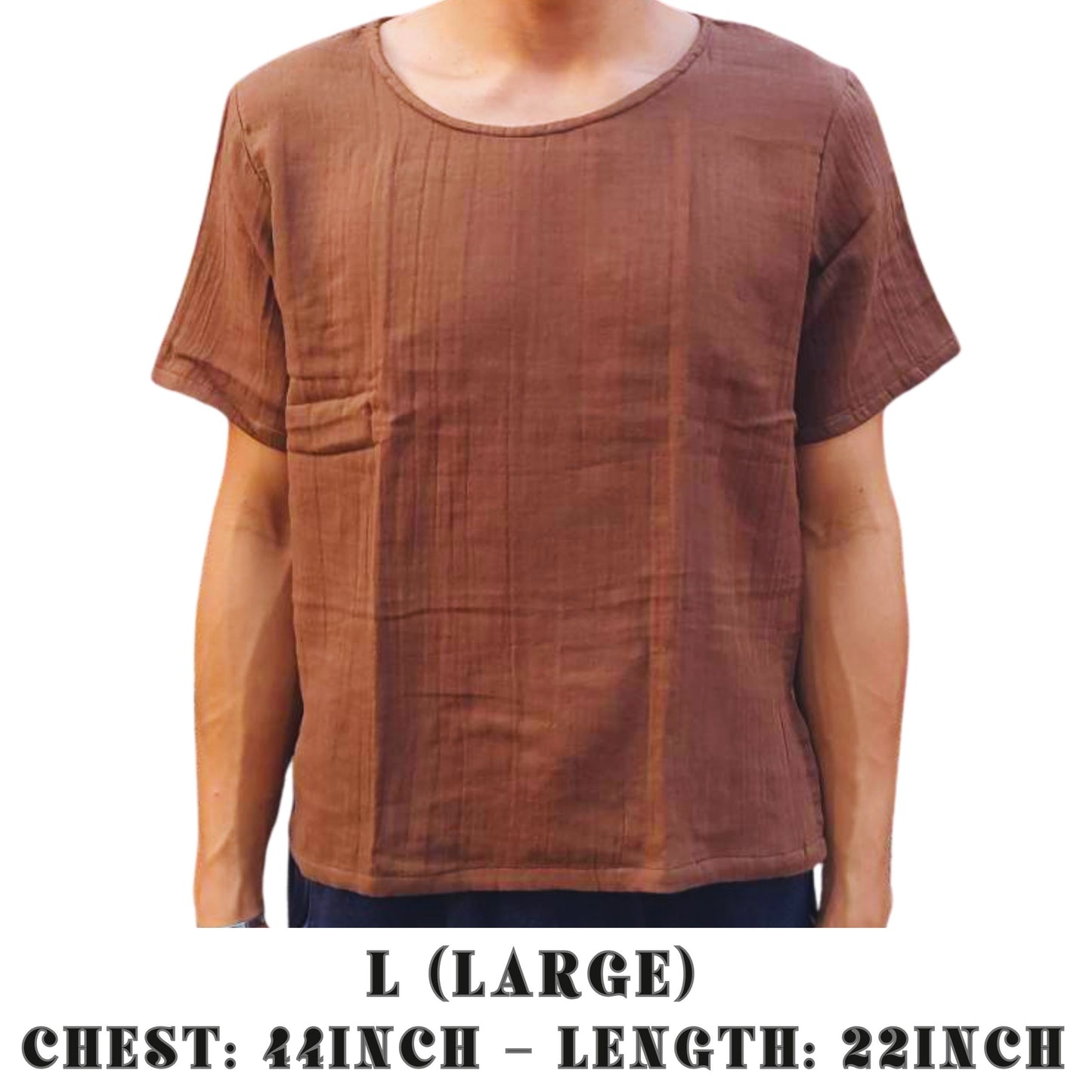 RAK MAE รักแม่ | COMFY COTTON CLASSIC SHIRT - EARTH BROWN