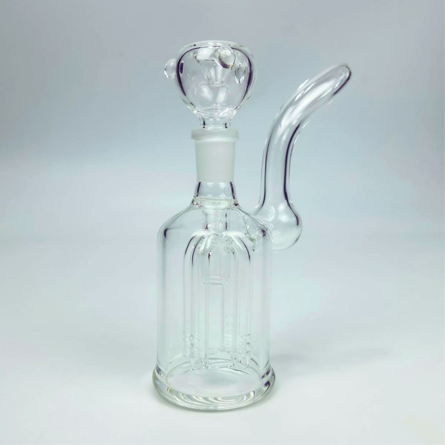 GLASS BONG | MINI PORTABLE BONG 4-ARM PERC 6 INCH GLASS BOTTTLE