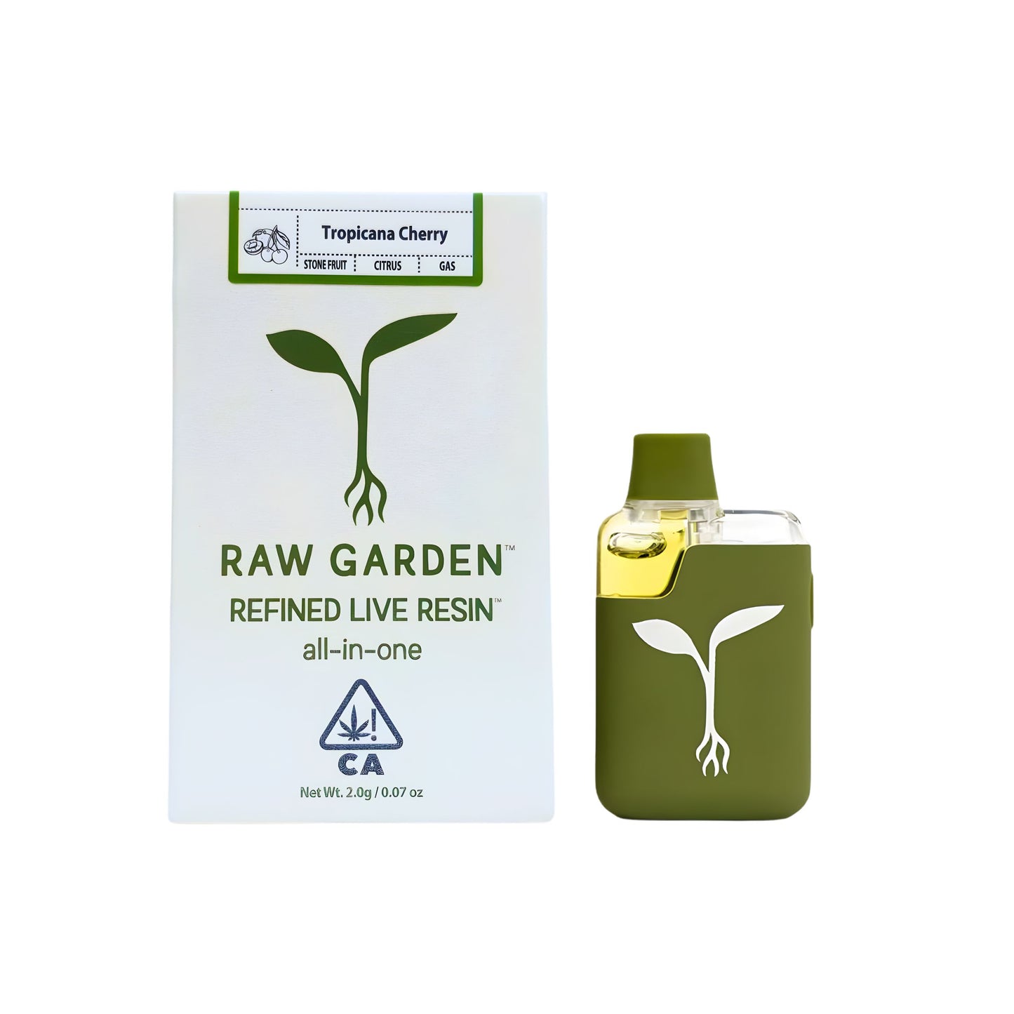 RAW GARDEN - REFINED LIVE RESIN ALL-IN-ONE 2.0ML | TROPICANA CHERRY : SATIVA