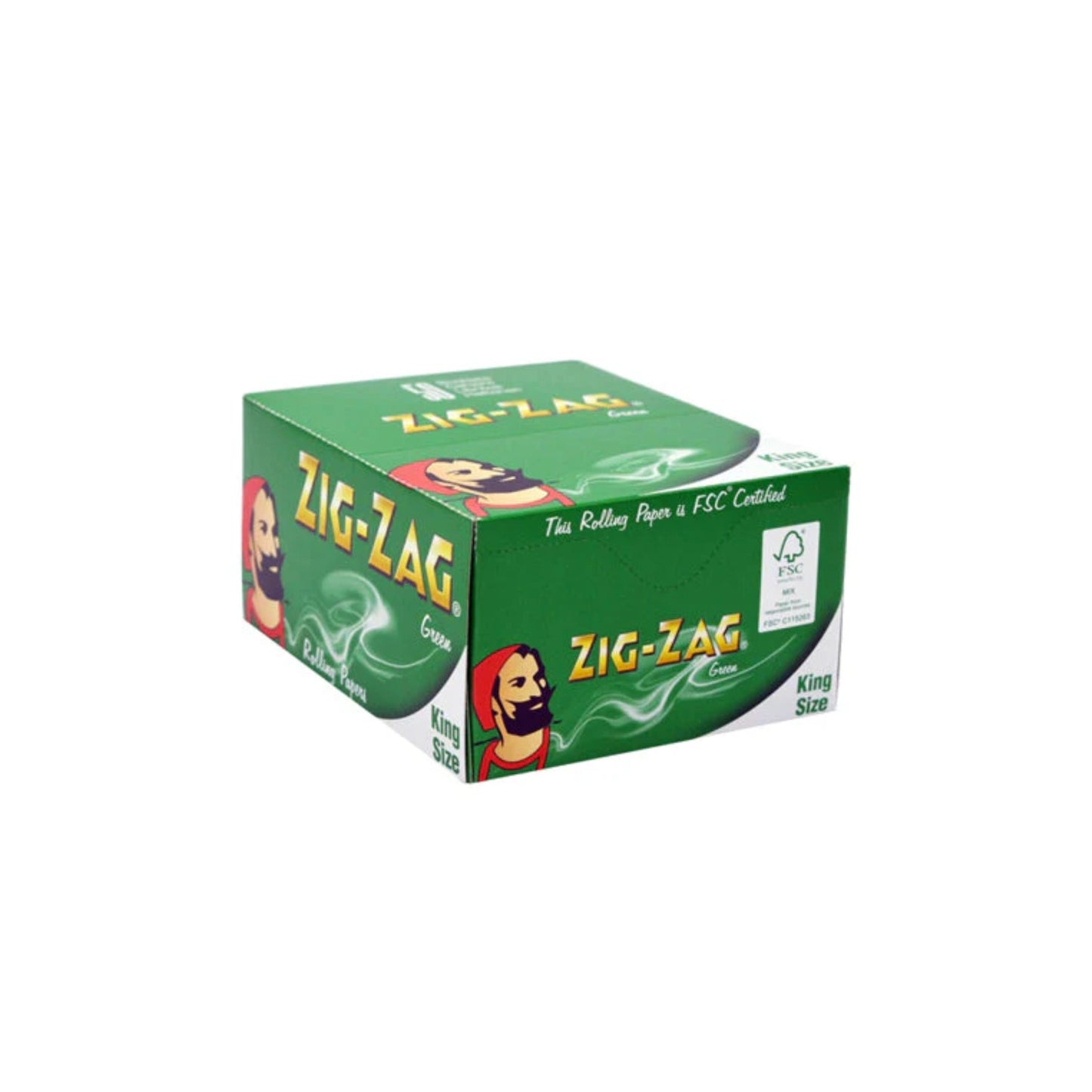 ROLLING PAPER | ZIG - ZAG GREEN ROLLING PAPER KINGSIZE